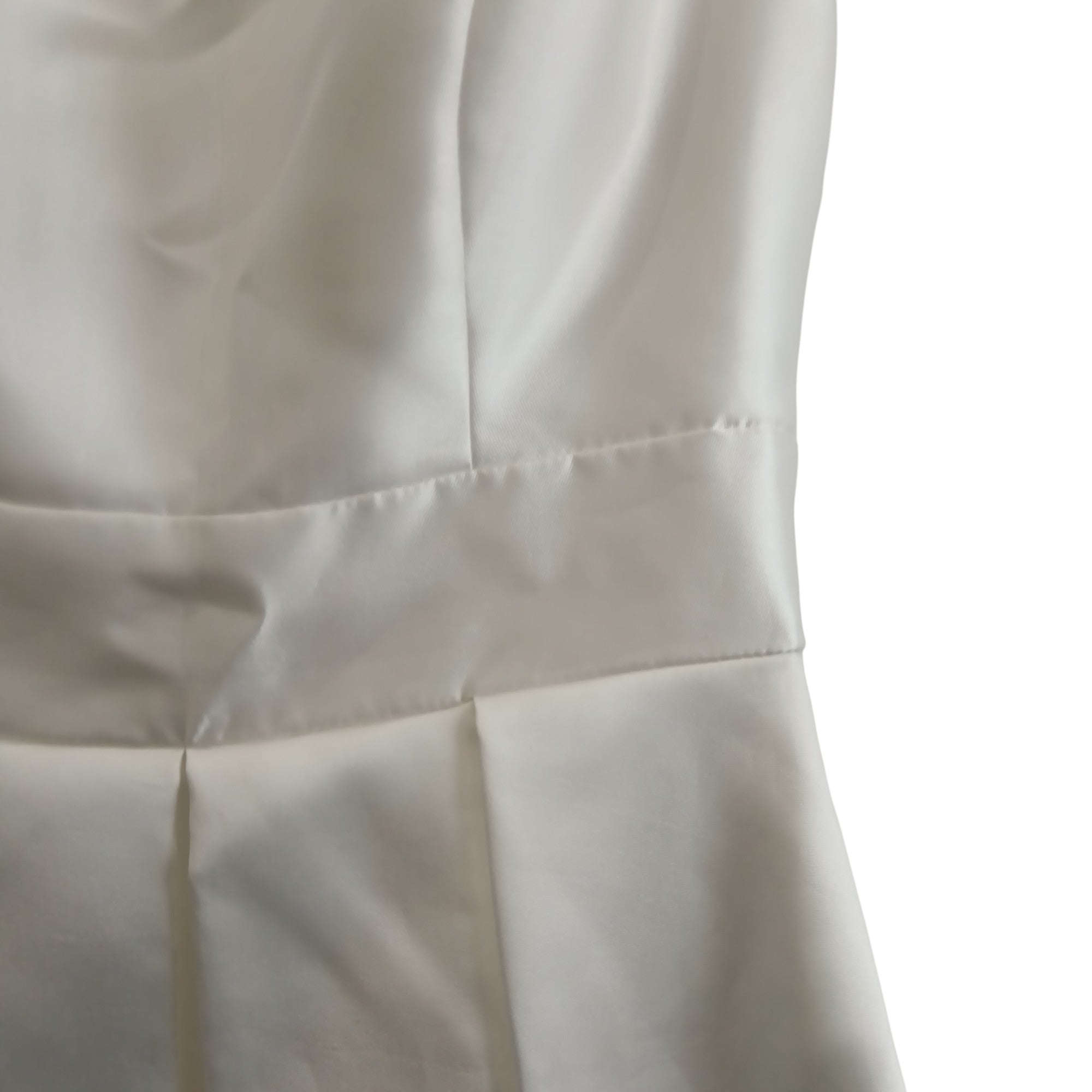 Close up image for JJ'S House White Sleeveless Hi-low Wedding Dress UK S/M Womenswear | Pre-loved