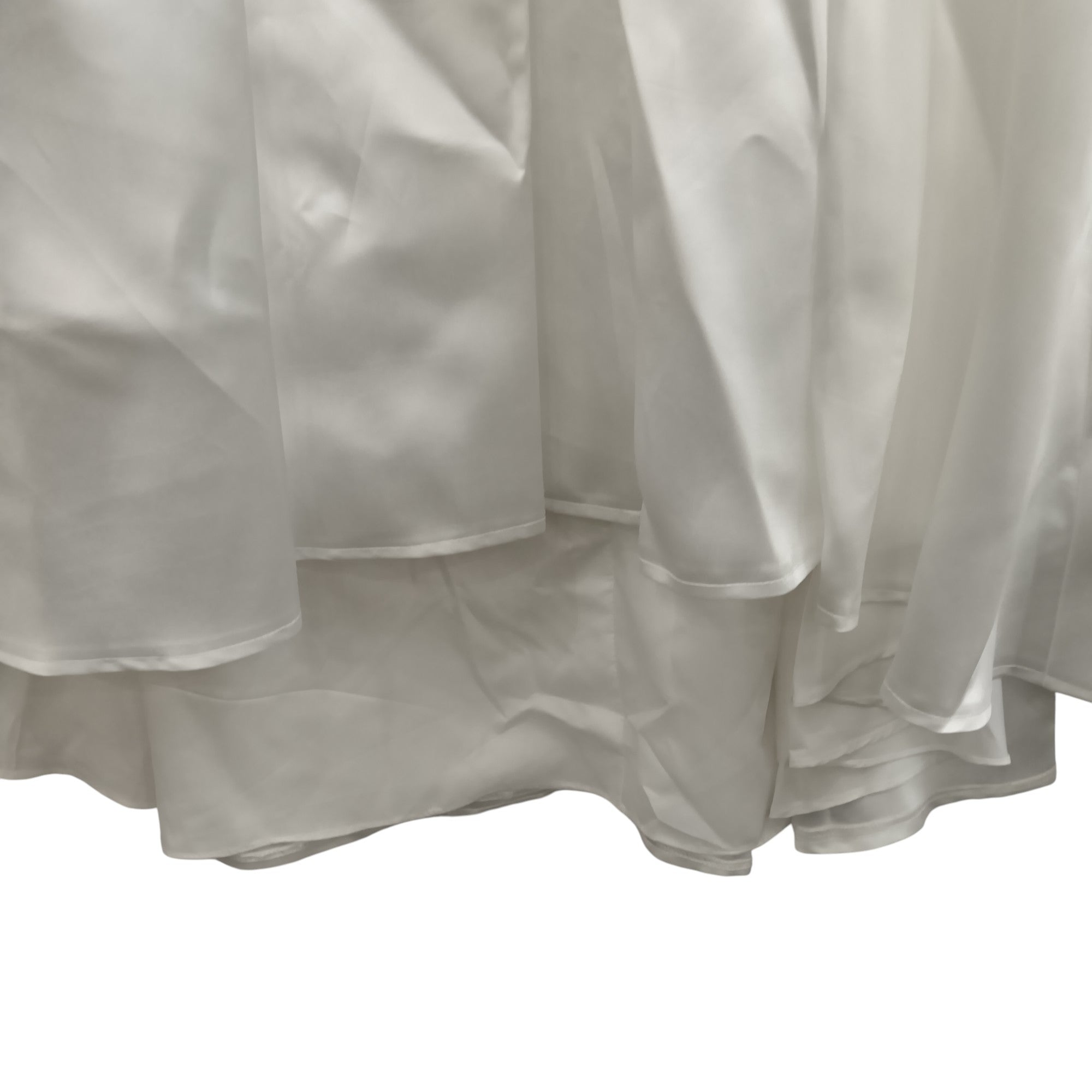 Close up image for JJ'S House White Sleeveless Hi-low Wedding Dress UK S/M Womenswear | Pre-loved