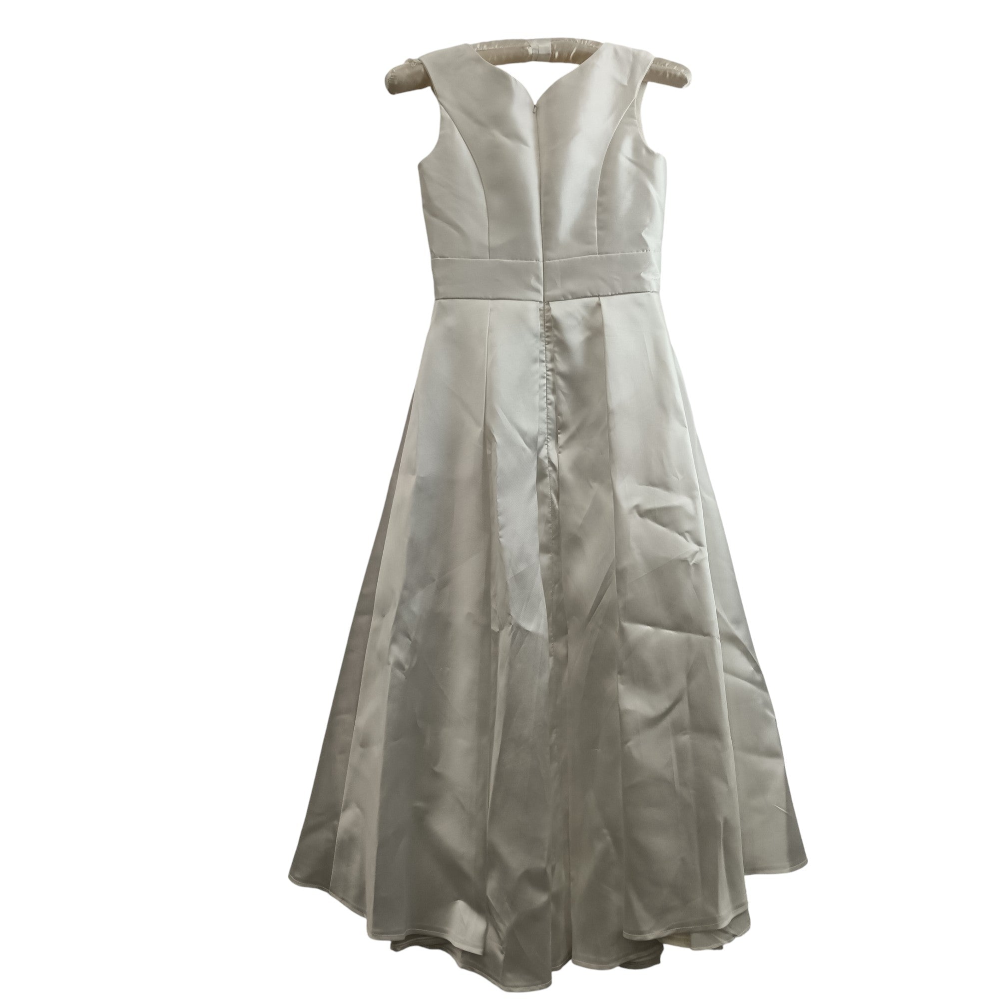 Back image for JJ'S House White Sleeveless Hi-low Wedding Dress UK S/M Womenswear | Pre-loved