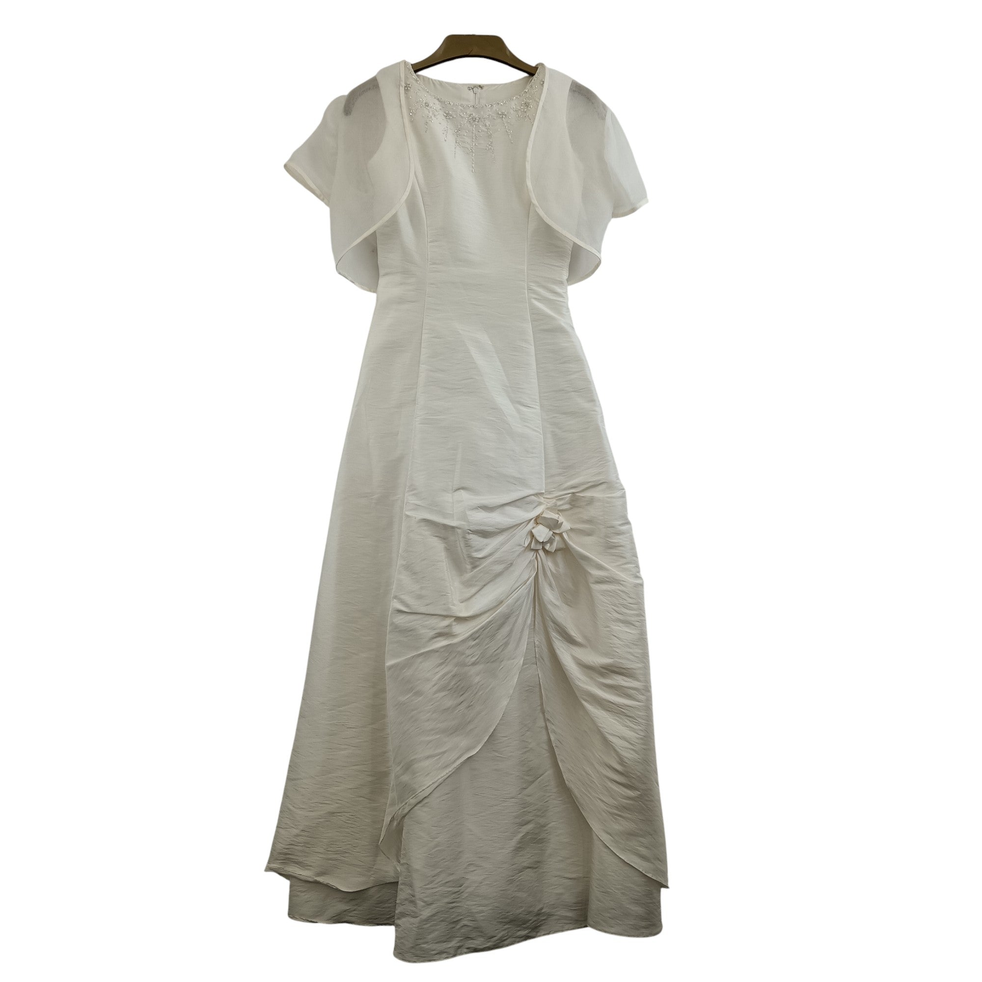 Front image for Beautiful Romantica Collections Wedding Dress With Bolero Size 6 Womenswear | Pre-loved