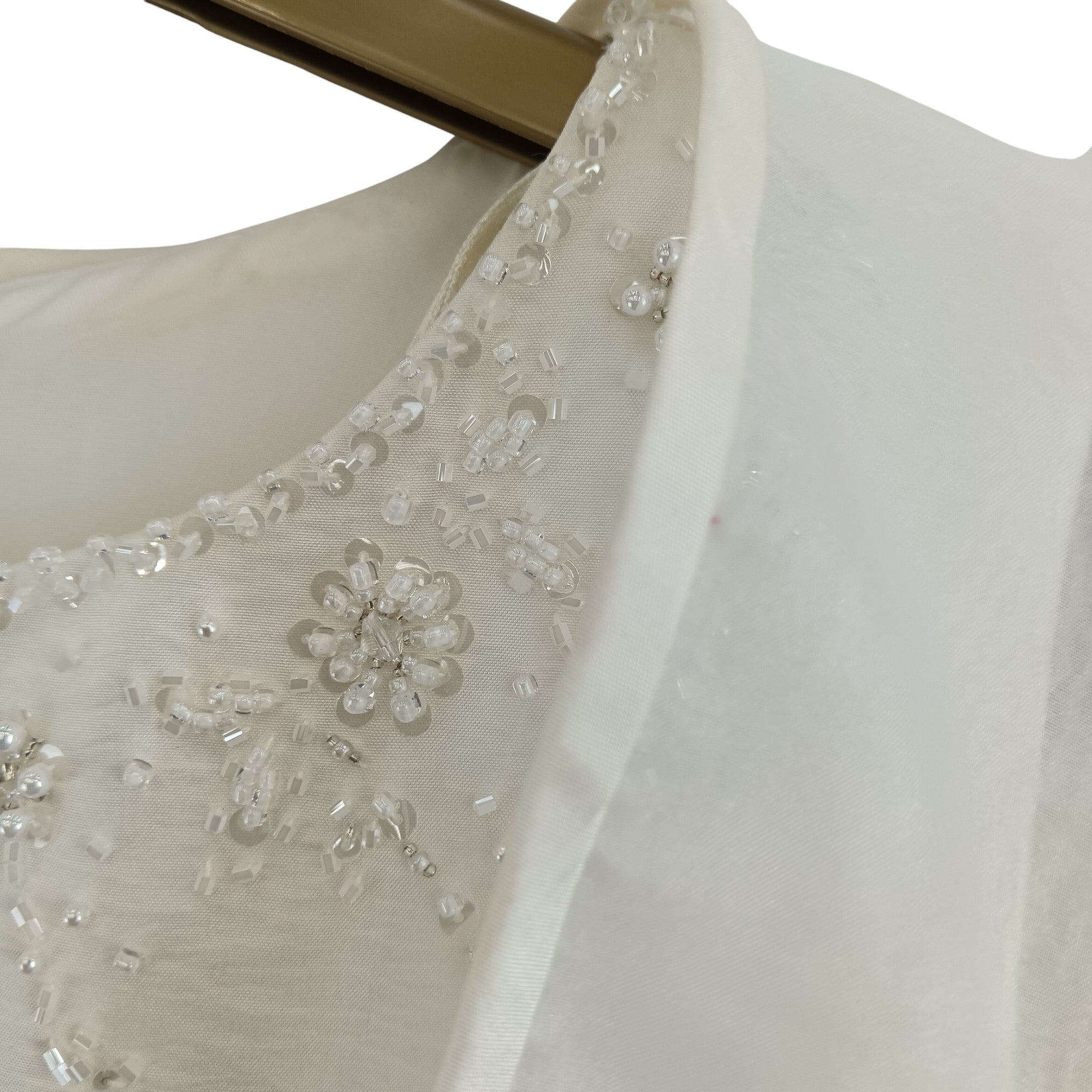 Close up image for Beautiful Romantica Collections Wedding Dress With Bolero Size 6 Womenswear | Pre-loved