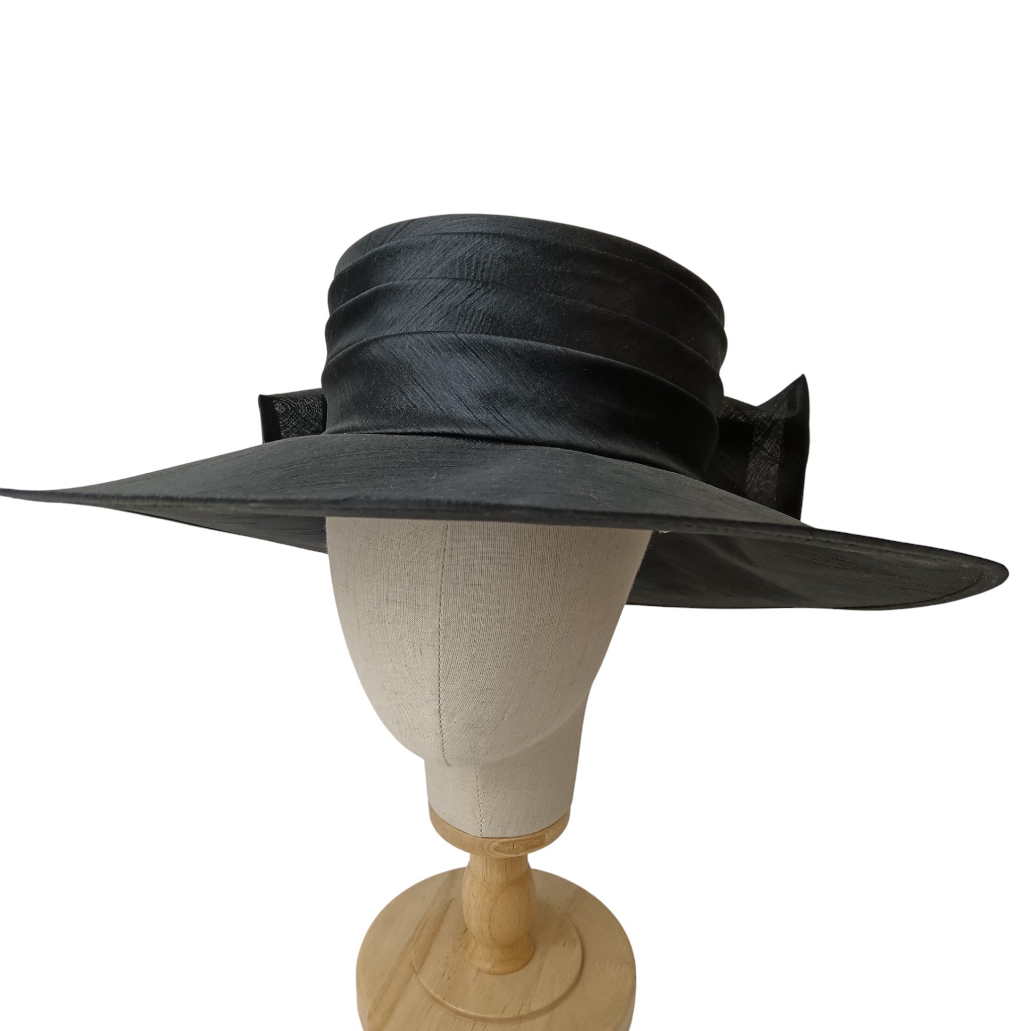 Front image for Kangol Collection Ladies Black Special Occasion Wedding Hat Womenswear | Pre-loved