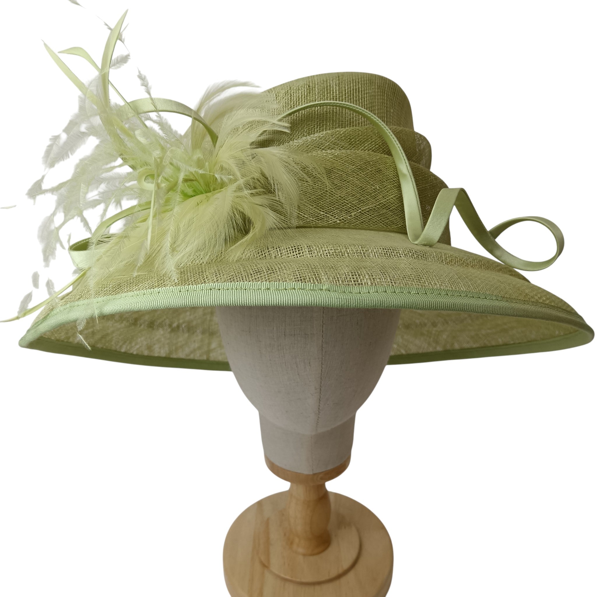 Front image for Jacques Vert Ladies Lime Green Special Occasion Wedding Hat Womenswear | Pre-loved