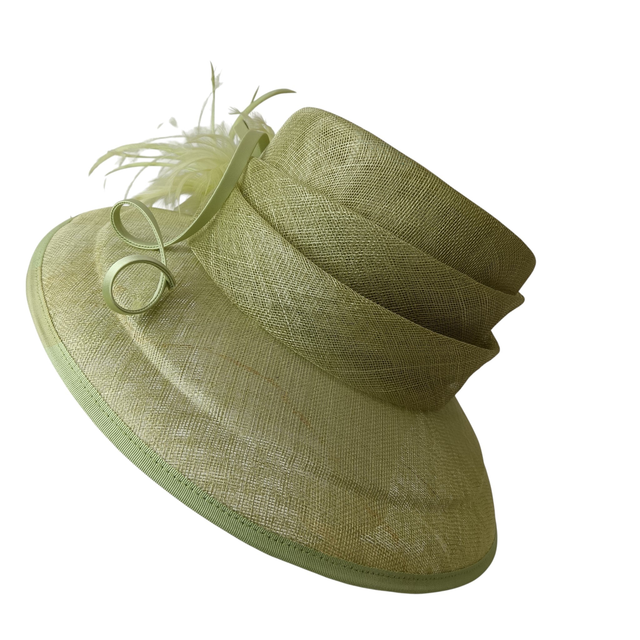 Side image for Jacques Vert Ladies Lime Green Special Occasion Wedding Hat Womenswear | Pre-loved