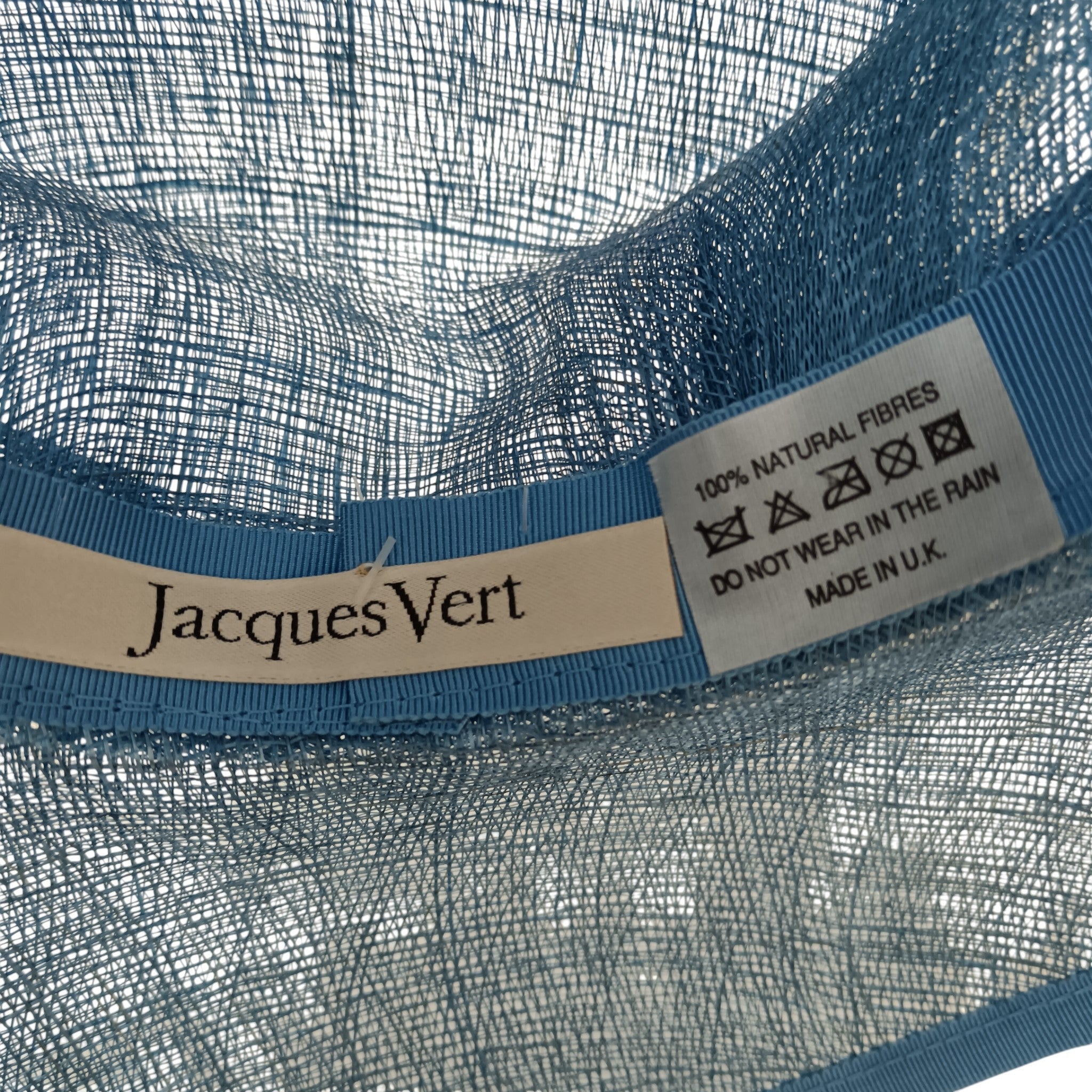 Brand and product info labels image for Jacques Vert Ladies Blue Special Occasion Wedding Hat Womenswear | Pre-loved