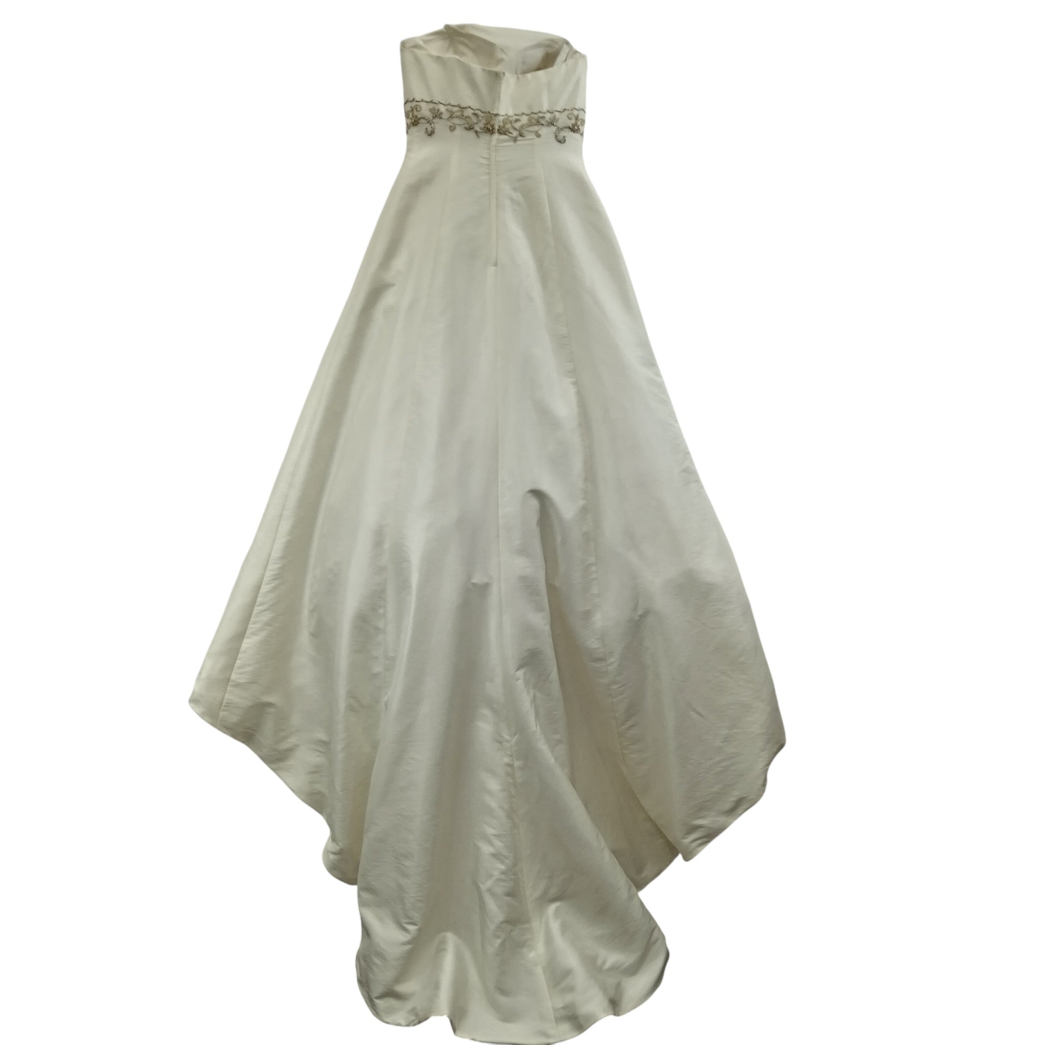 Back image for Ginnis Fashion Wedding Hi-Low Ivory  Dress Strapless UK 12 Womenswear | Pre-loved