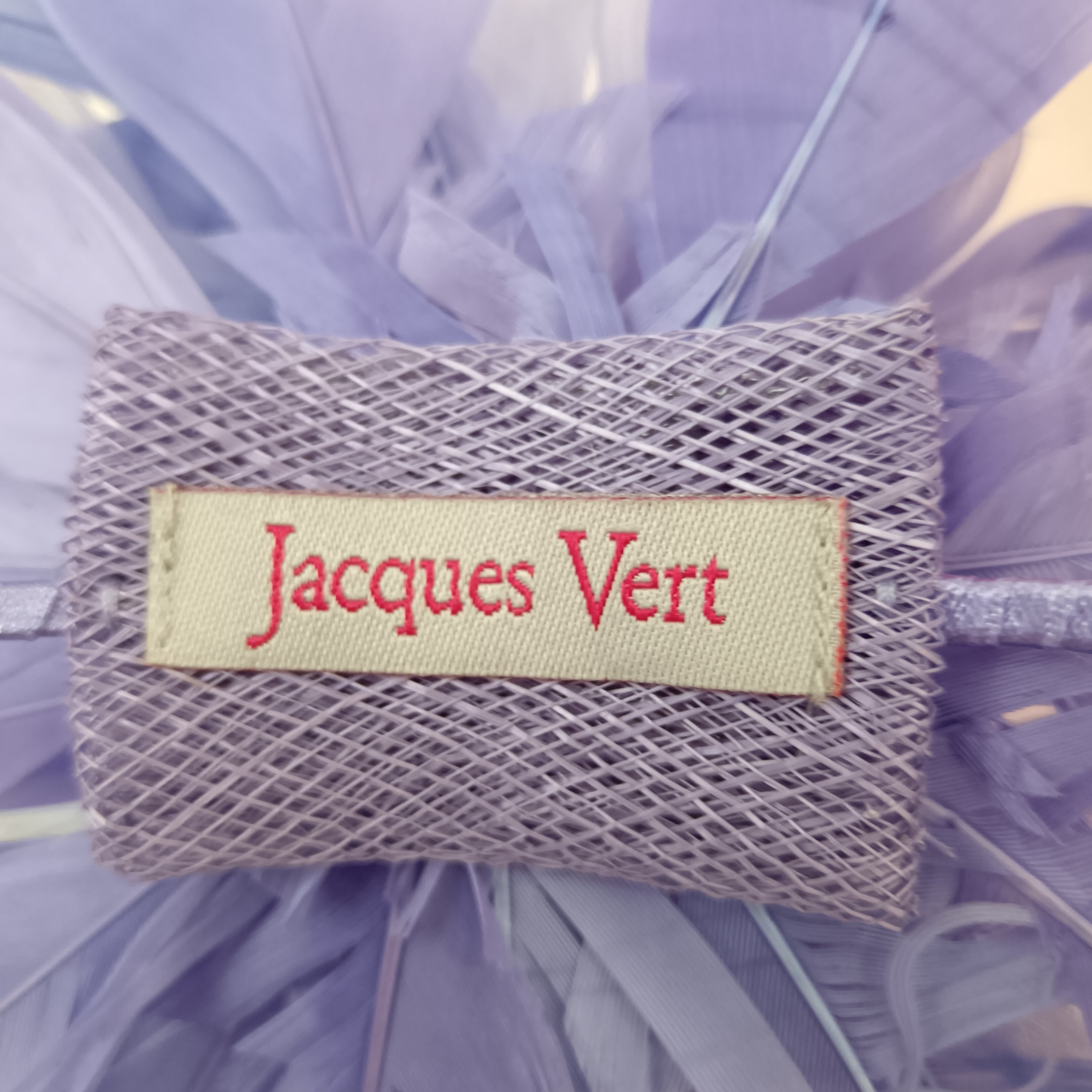 Brand label image for Jacques Vert Lilac Feathers Special Occasion Wedding Fascinator Womenswear | Pre-loved