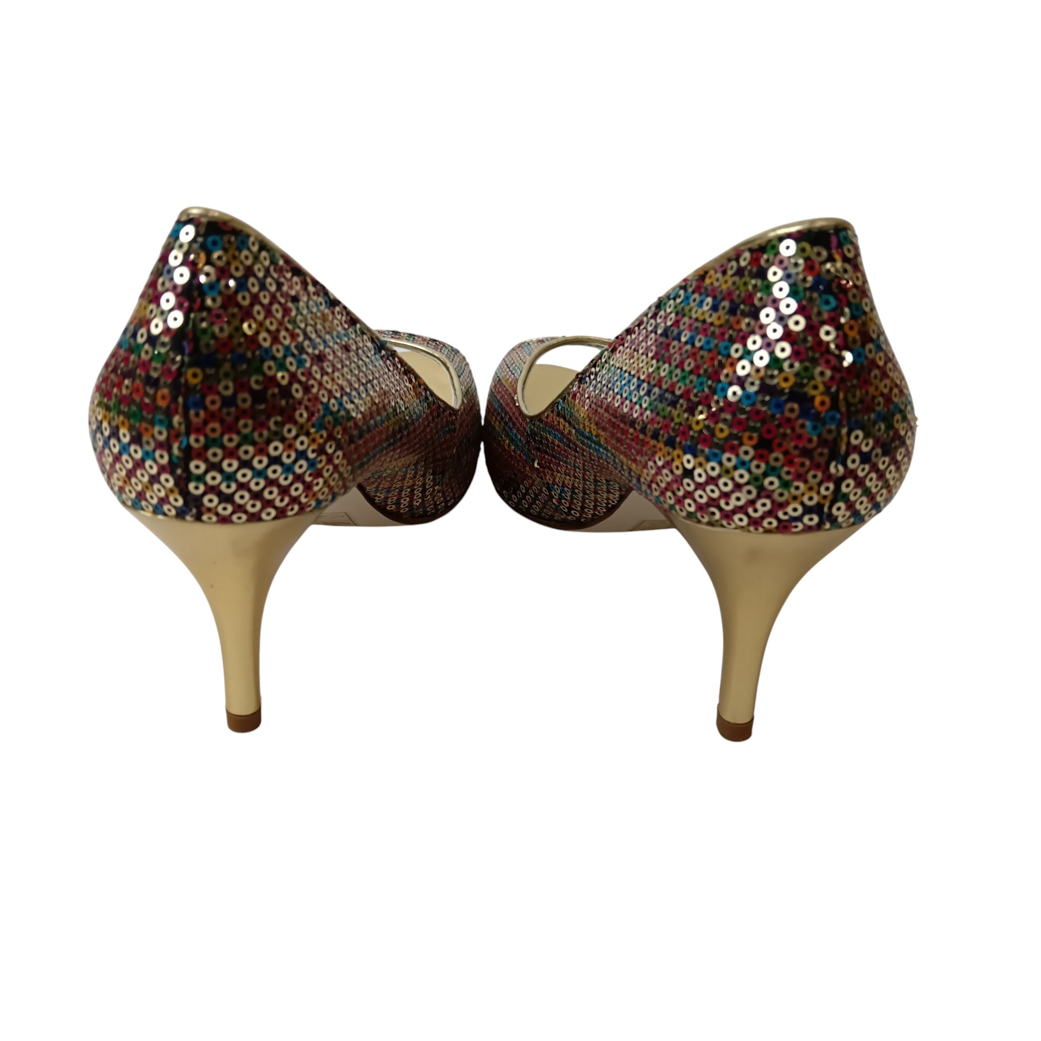 Back image for Lotus Multicoloured Sequins Heeled Shoes UK 6 -Tags On- Womenswear | Pre-loved