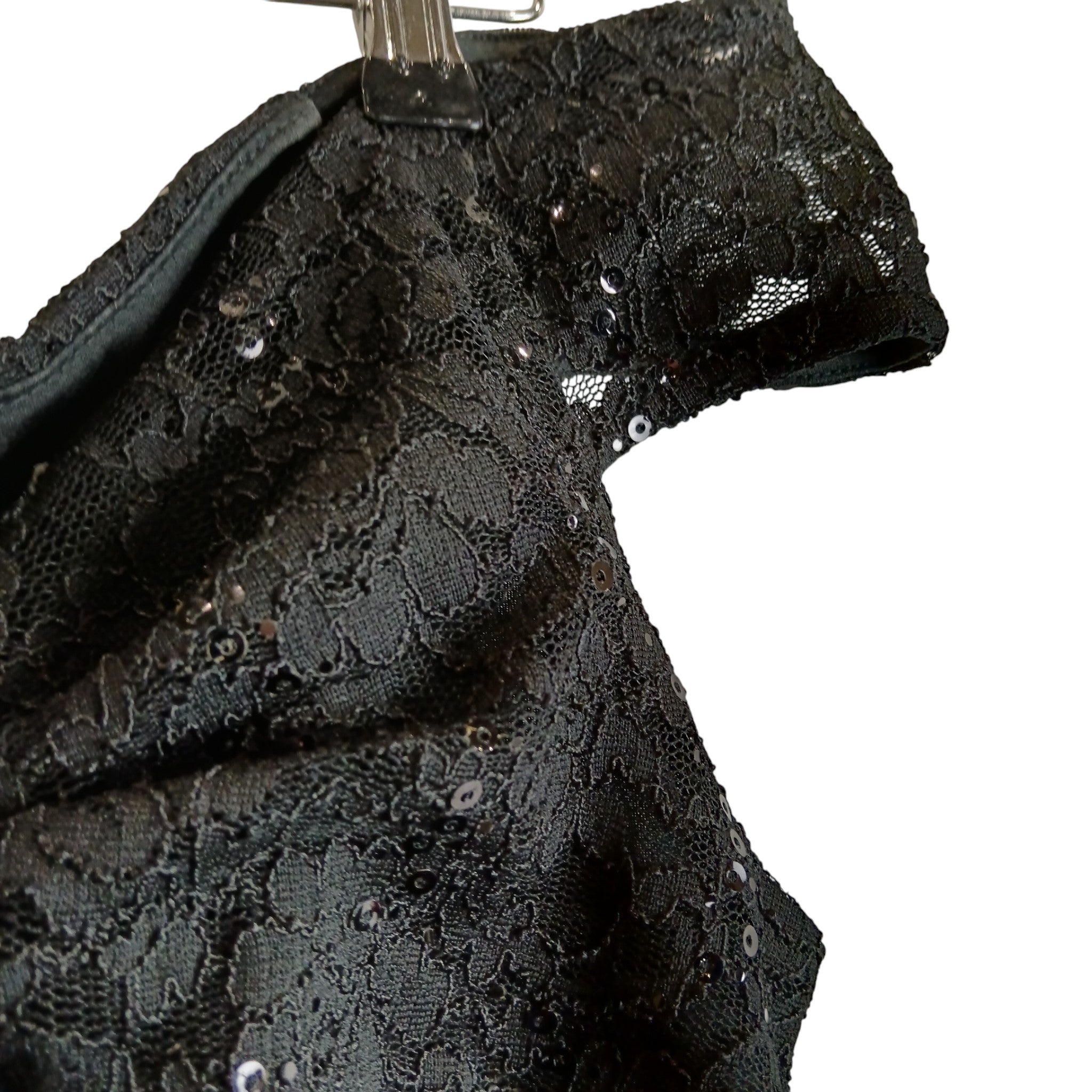 Close up image for Sistaglam Full Length  Black Lace Women's Dress UK 16 -Tags On - Womenswear | Pre-loved