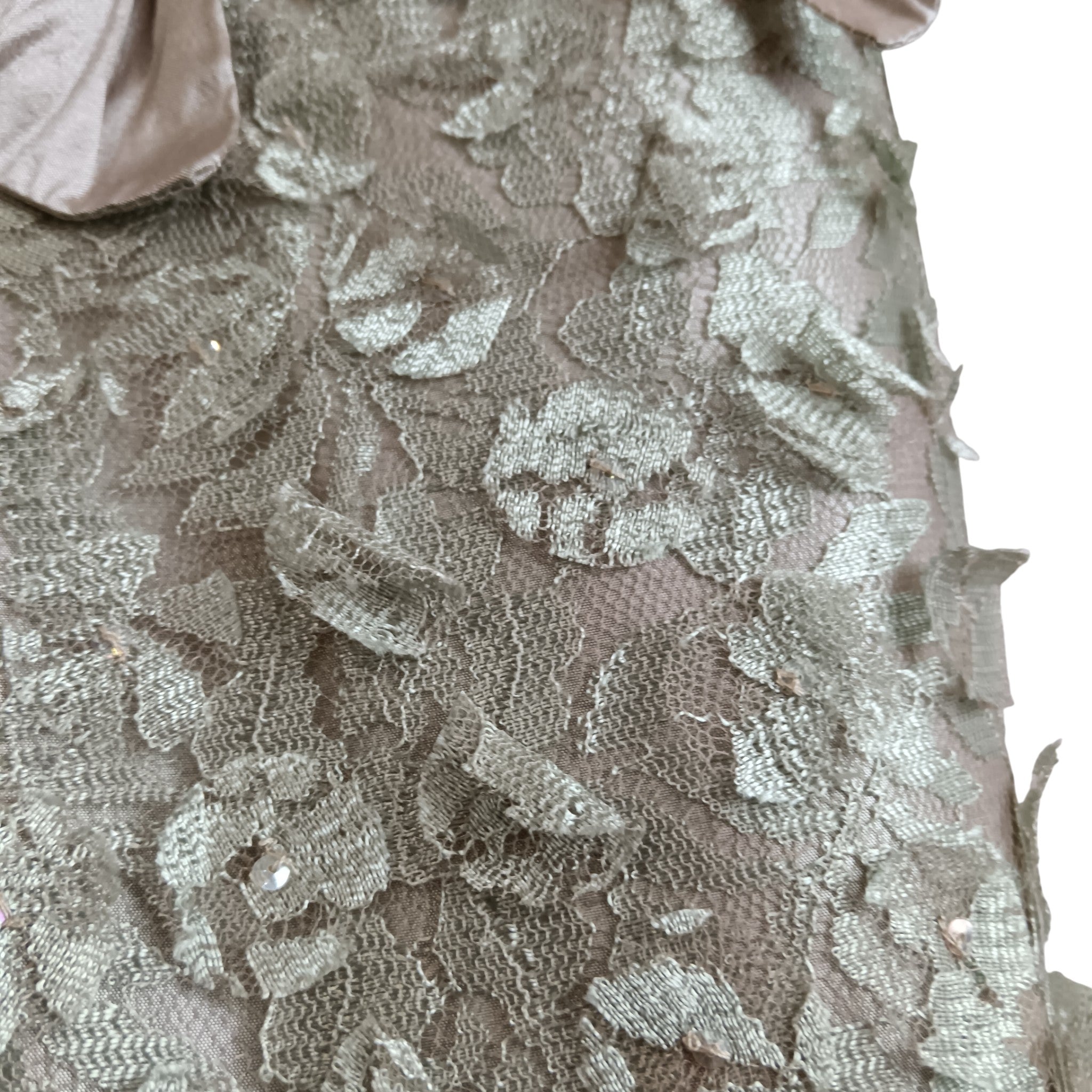 Close up image for BNWT Presen Midi Dress With Bolero Champagne Colour Mother Of Bride Outfit UK 14 -Womenswear | Pre-loved