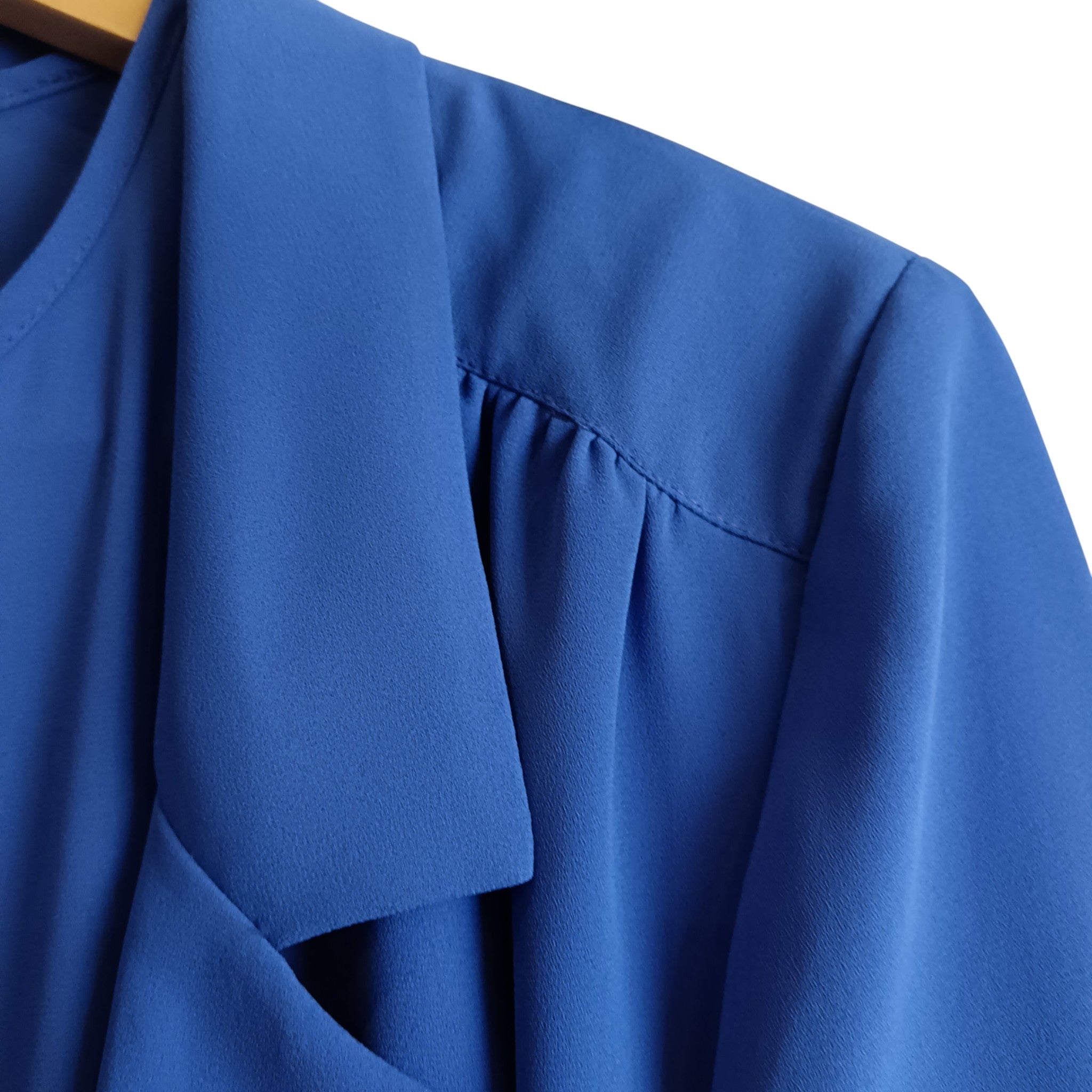 Jacket close up image for Vintage Eastex Blue Dress And Opened Jacket  UK 12  Womenswear | Pre-loved