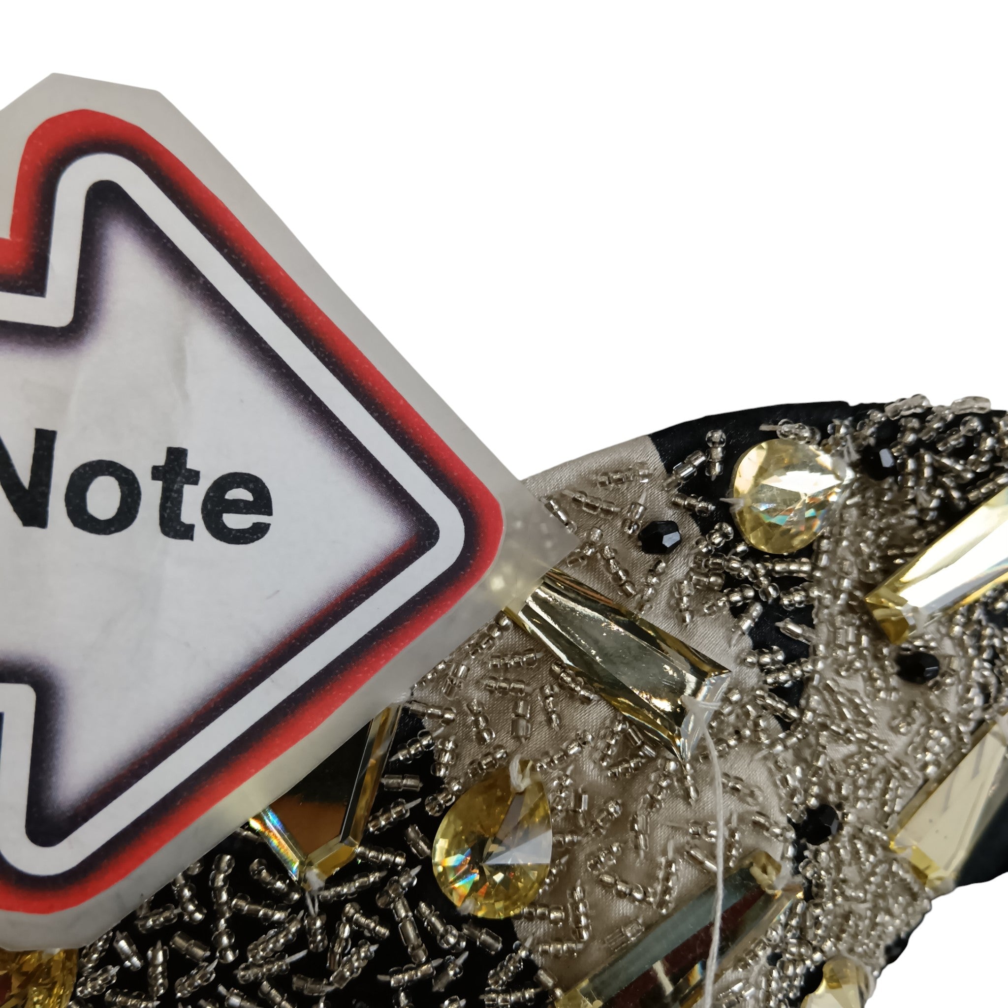 Details and condition image for Black And Beige Hi-Low Satin Dress By Light In The Box UK 12 Womenswear | Pre-loved