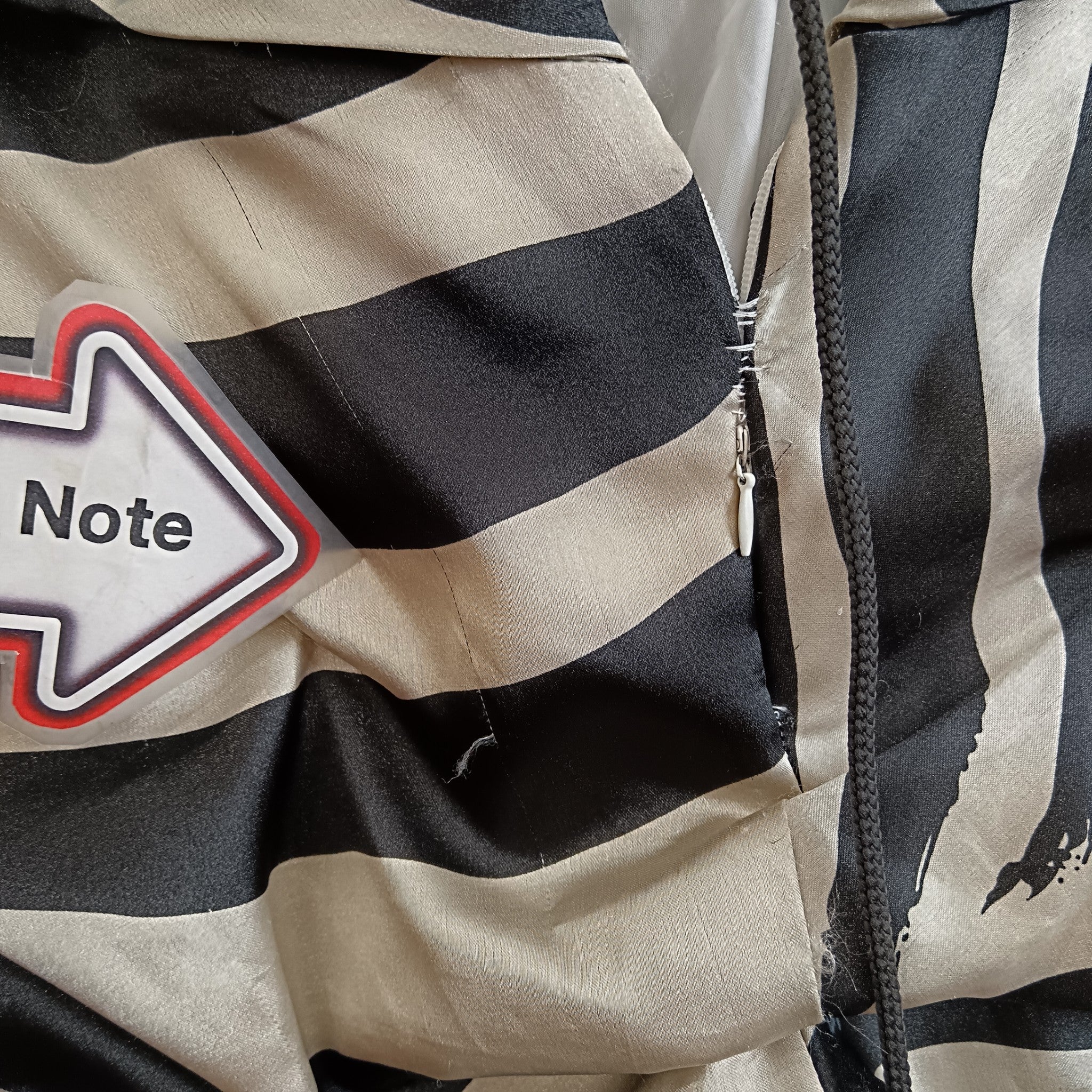 Condition image for Black And Beige Hi-Low Satin Dress By Light In The Box UK 12 Womenswear | Pre-loved