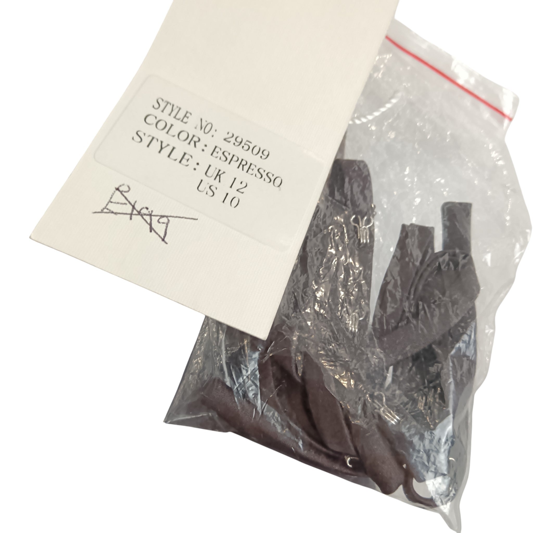 Product info label image for Ronald Joyce Full Length Evening Dress With Train Dark Brown UK 12 Womenswear | Pre-loved&nbsp;