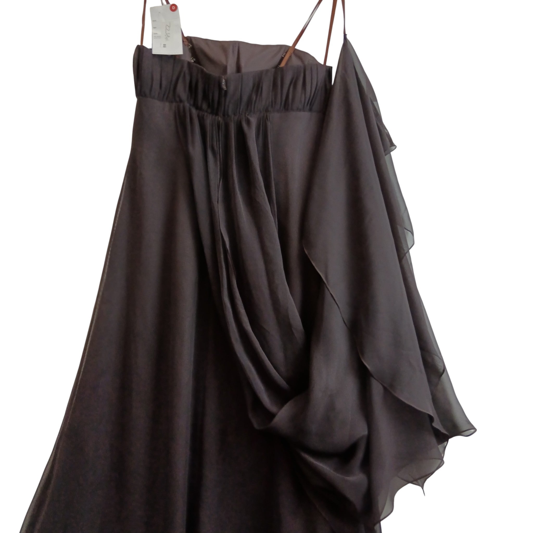 Back image for Ronald Joyce Full Length Evening Dress With Train Dark Brown UK 12 Womenswear | Pre-loved&nbsp;