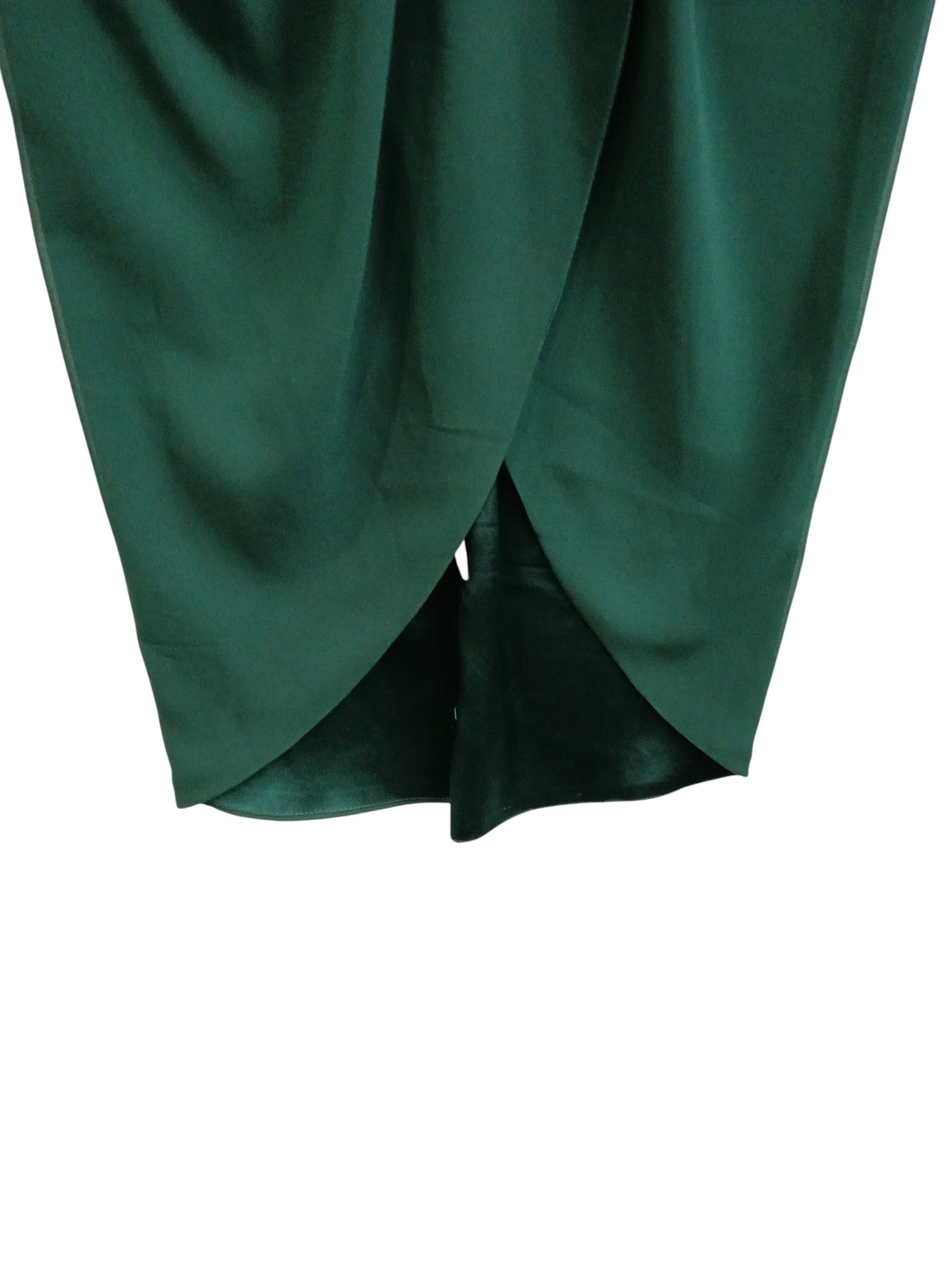 Close up image for Virgos Lounge Beautiful Bottle Green Beaded Tulip Dress UK 10 Womenswear | Pre-loved