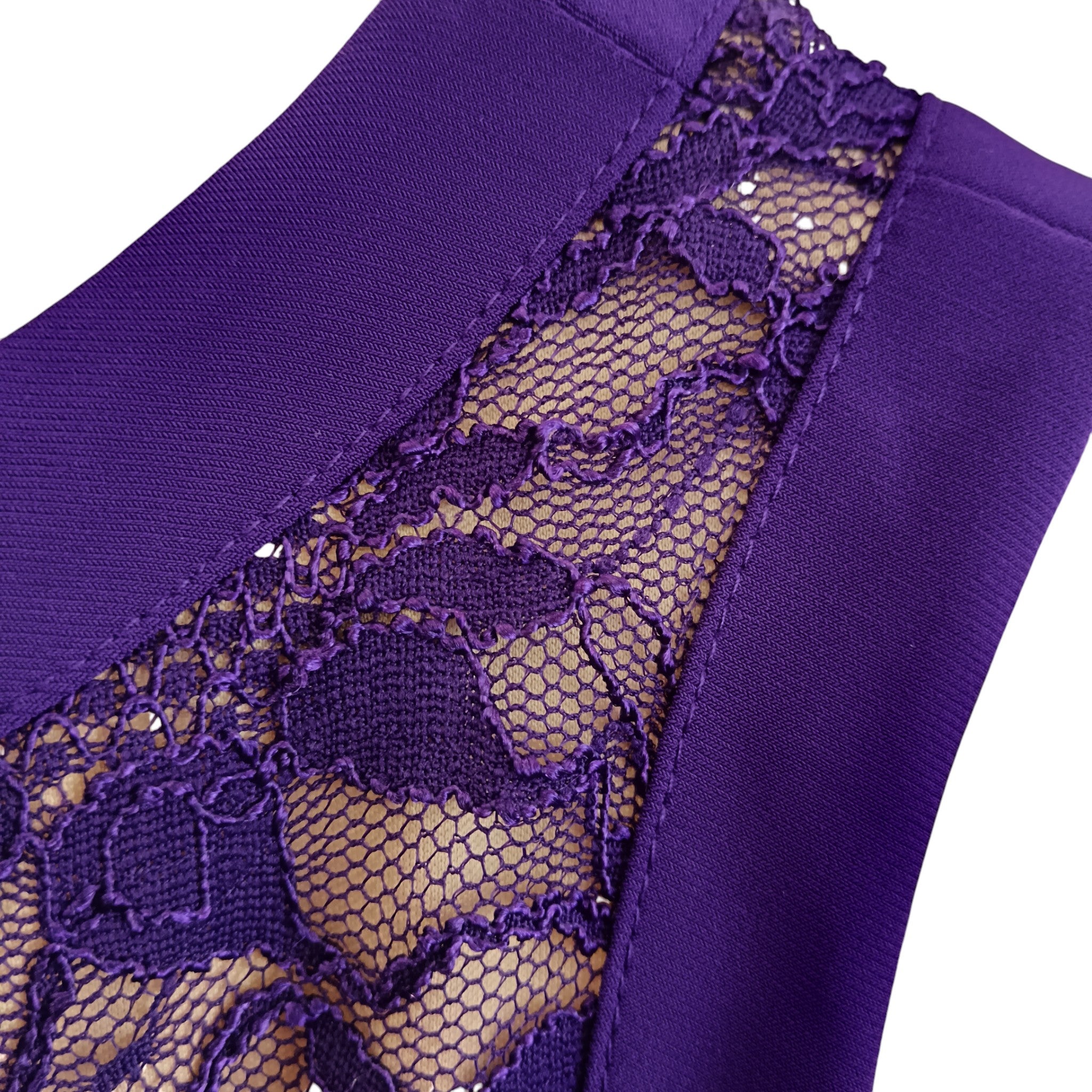 Close up image for Morgan & Co. Purple Bridesmaid Special Occasion Long Dress UK S- Womenswear | Pre-loved