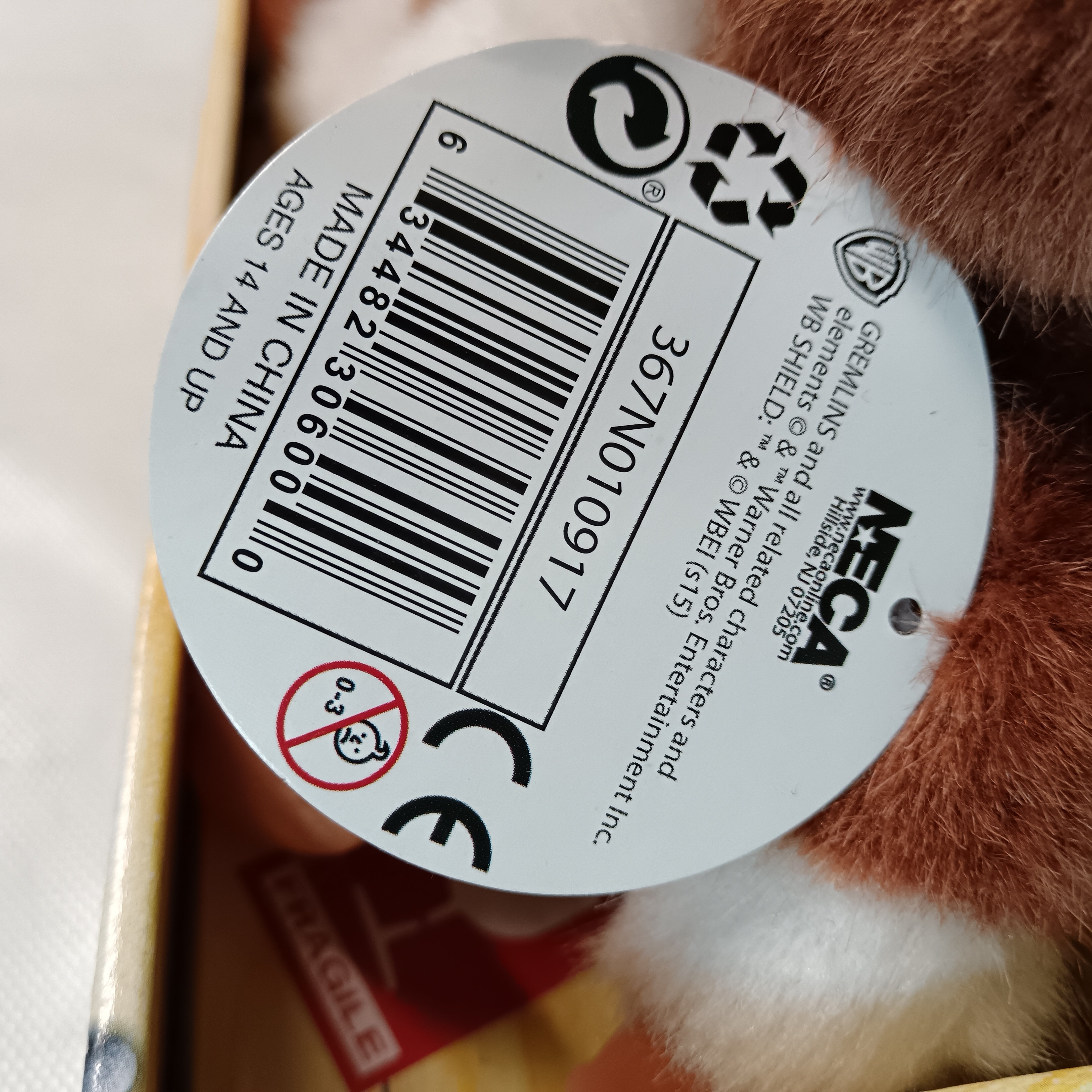 NECA Gremlins 8" Gizmo Plush Doll Boxed 2015 Warner Bros. | Preloved