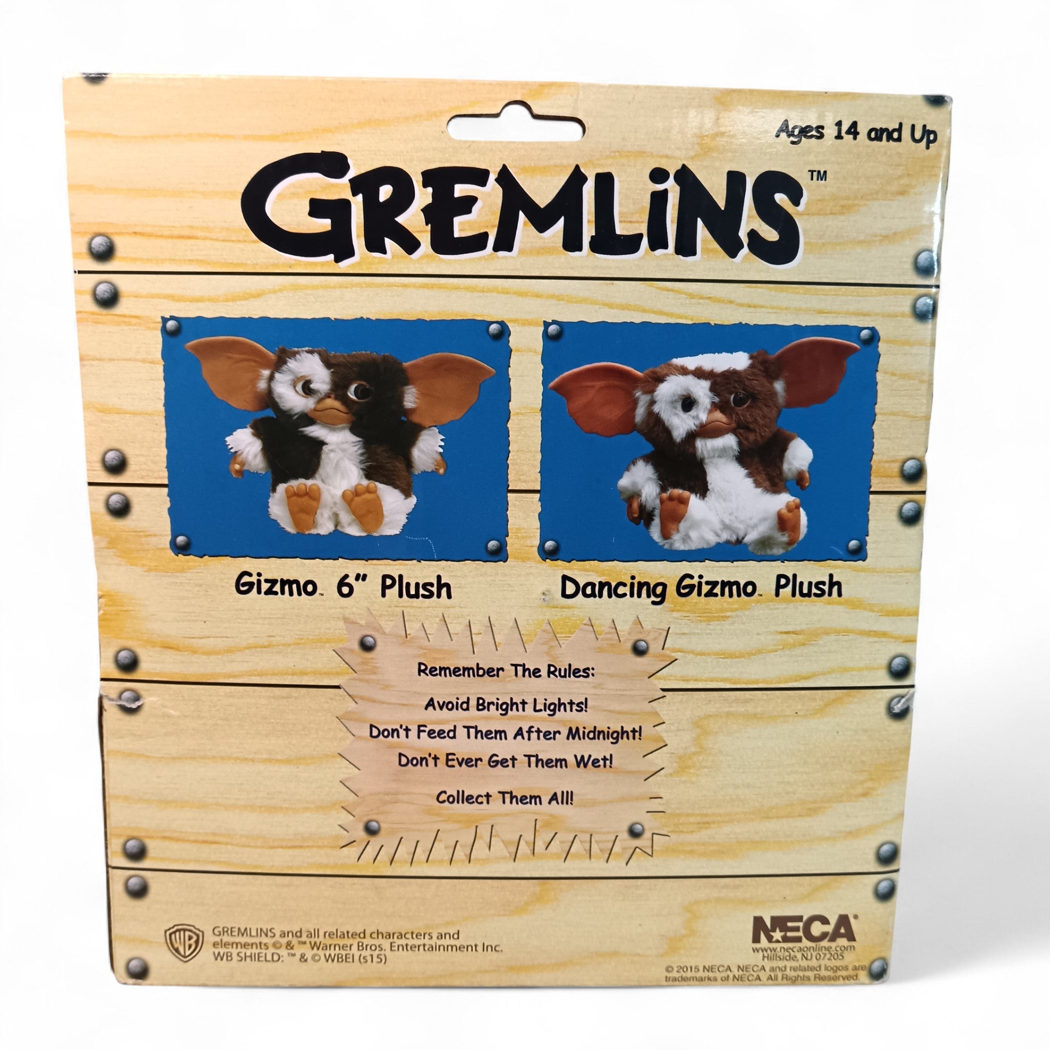 NECA Gremlins 8" Gizmo Plush Doll Boxed 2015 Warner Bros. | Preloved