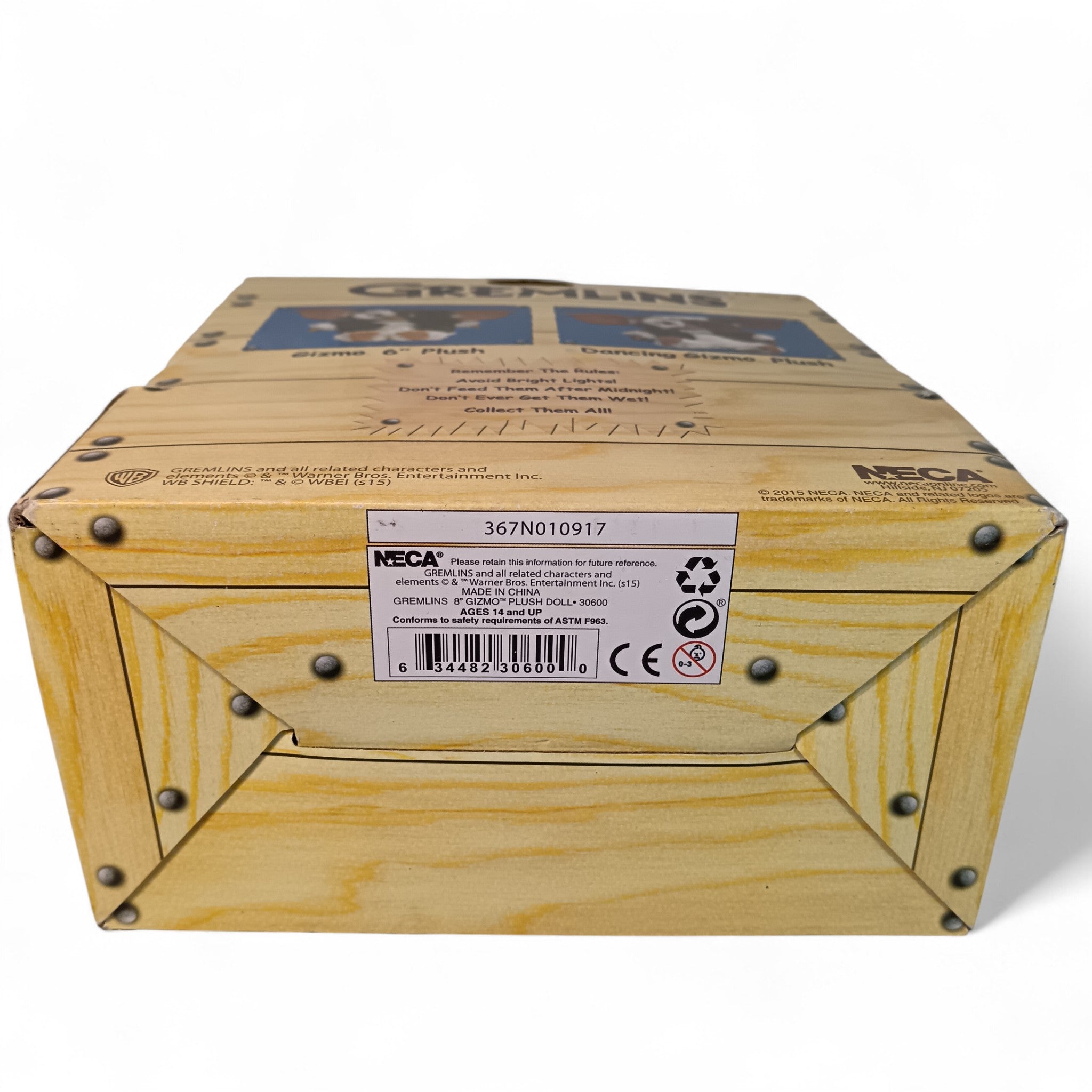 NECA Gremlins 8" Gizmo Plush Doll Boxed 2015 Warner Bros. | Preloved