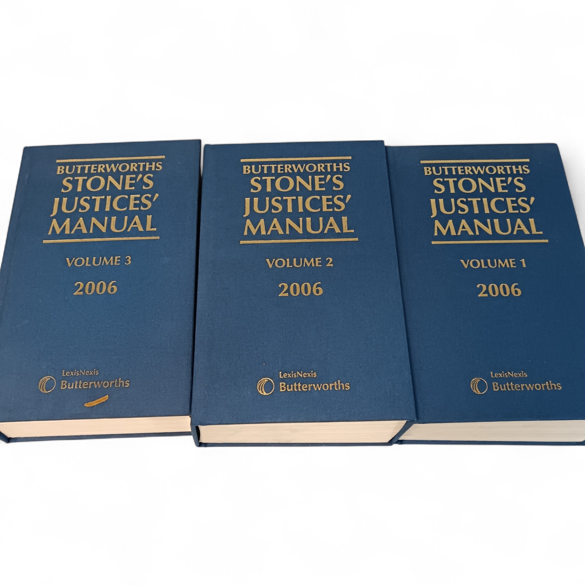 Butterworth Stone's Justices Manual 2006 Volumes 1-3  | Preloved