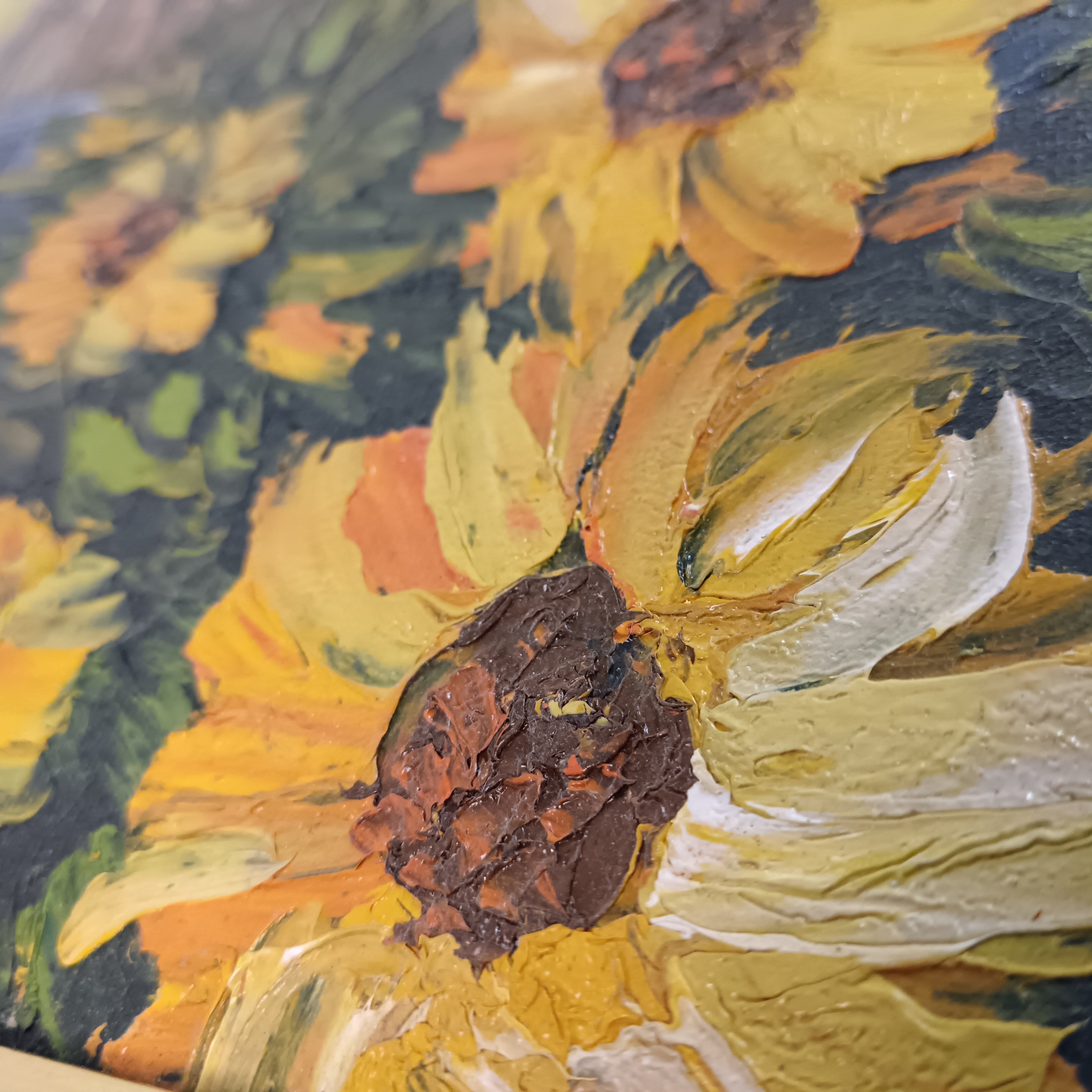 Y. Deric Original Oil Painting Art Framed Canvas 19x15" | Preloved