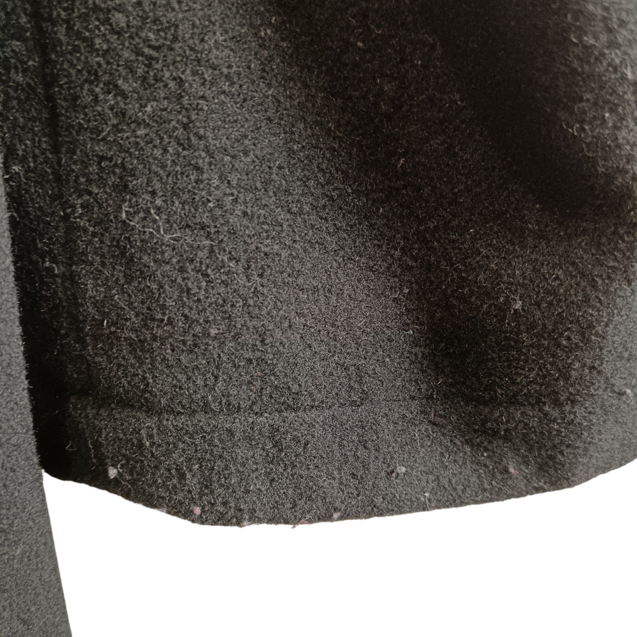 Condition image for Carabou Wool And Cashmere Men's Black Overcoat UK Small Menswear | Pre-loved