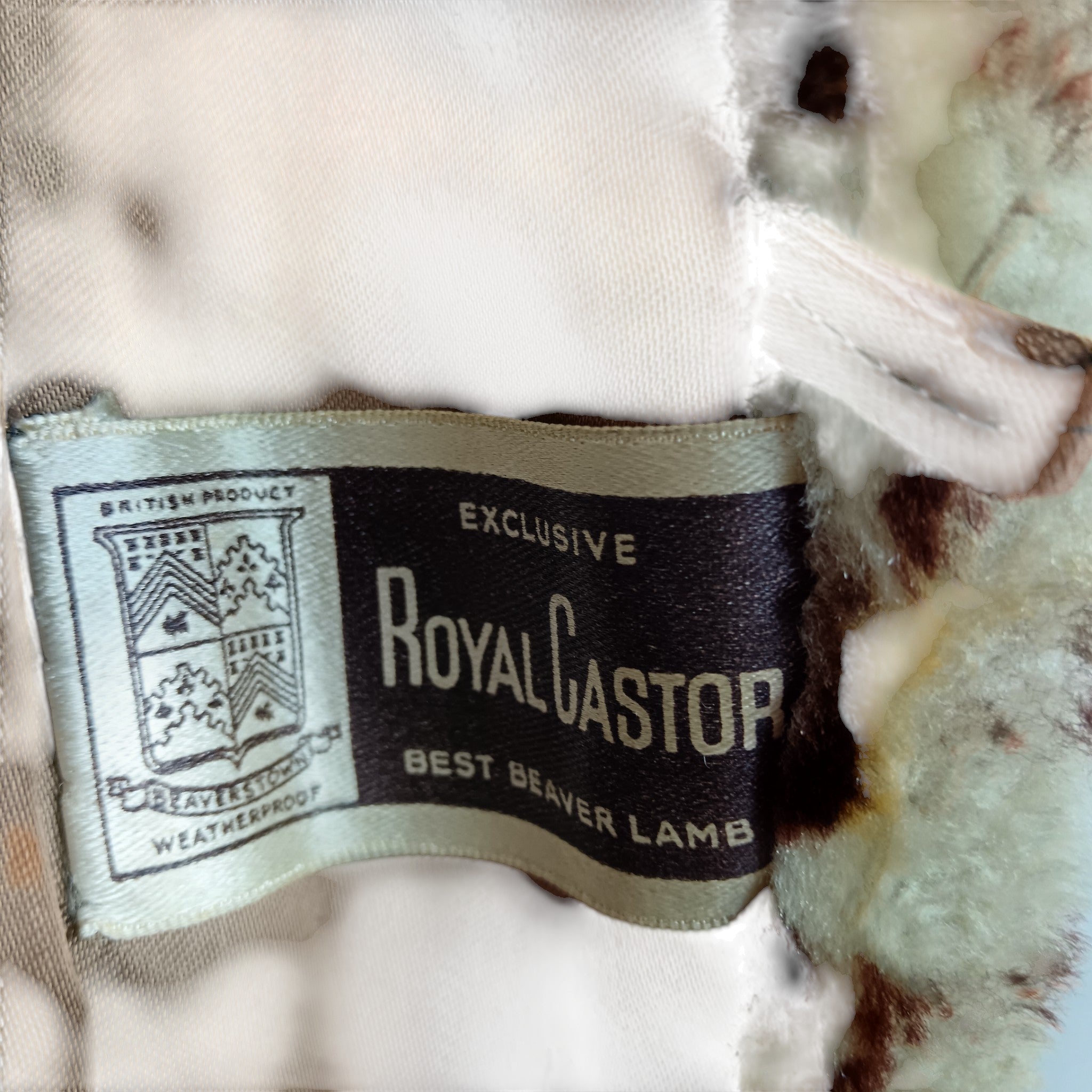 Brand label image for Vintage Coat - Royal Caster - Best Beaver Lamb - Leopard Print  Women's Large -Womenswear | Pre-loved