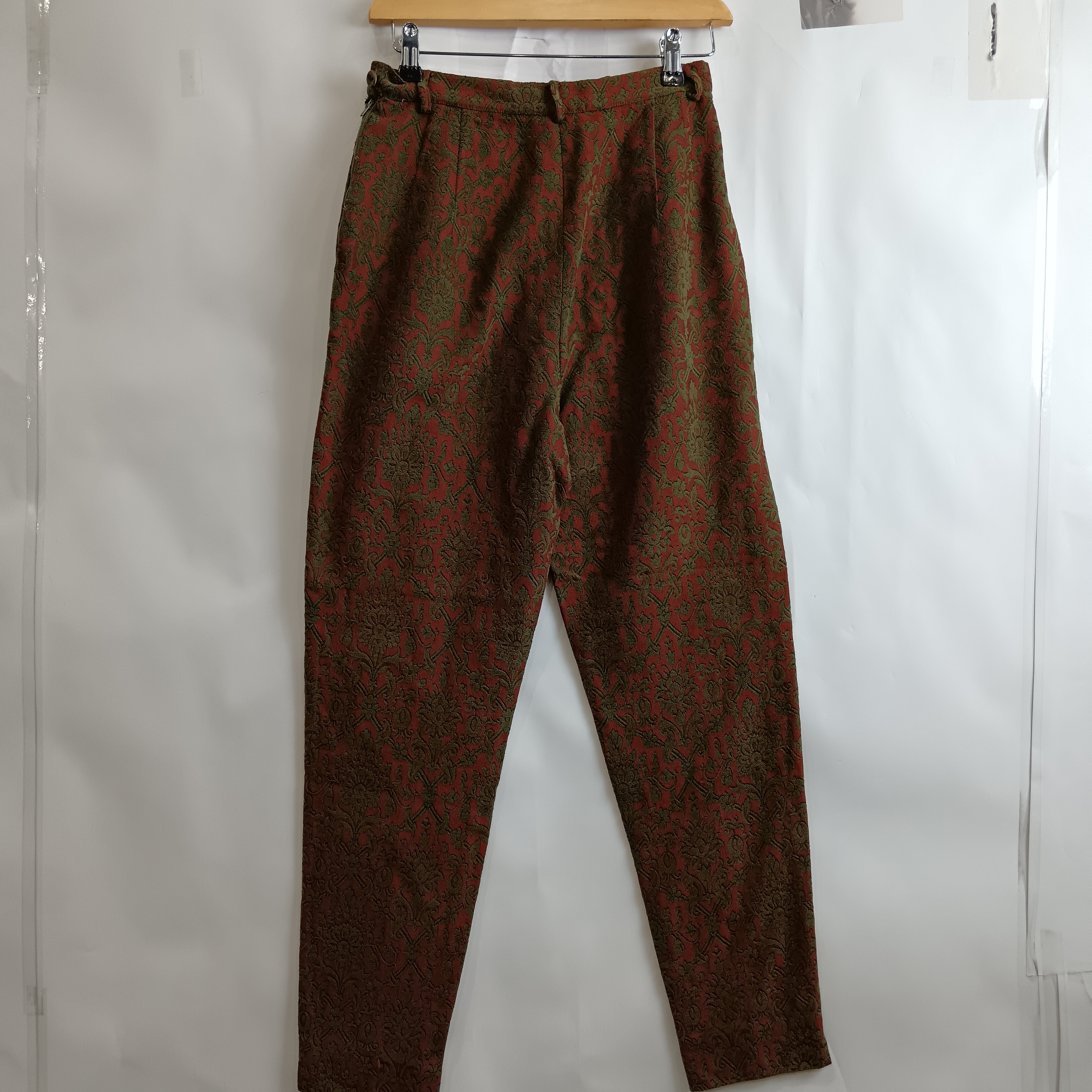 Back image for Mulberry Vintage Jacquard Trousers UK X-Small -Preloved - Womenswear | Pre-loved