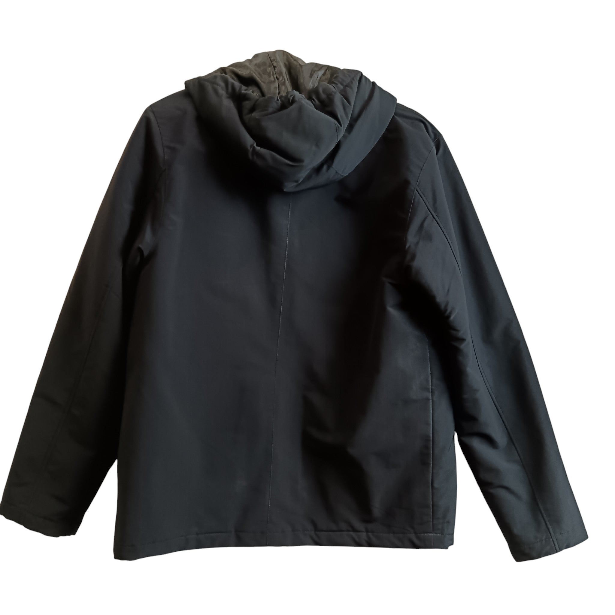 Back image for French Connection Men's Black Hooded Coat UK Small - Menswear | Pre-loved 