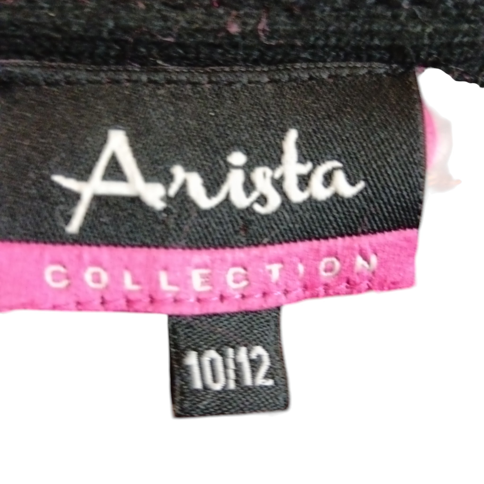 Brand and size label image for Arista Collection Striped Zip Up Women's Knitted Jumper UK 10 -12 Womenswear | Pre-loved