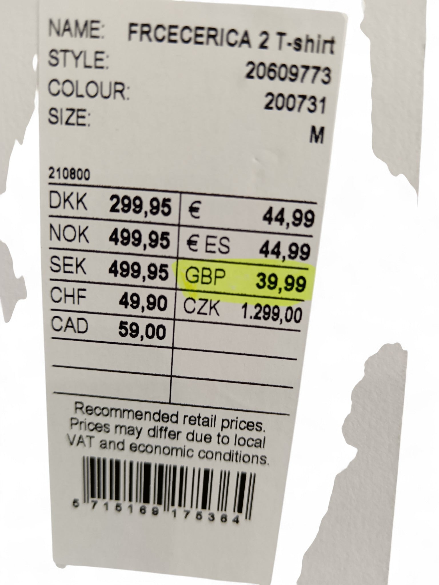 Label image for Fransa "Frederica" Multicoloured Jersey Ladies Top UK Medium -Tags On - Womenswear | Pre-loved