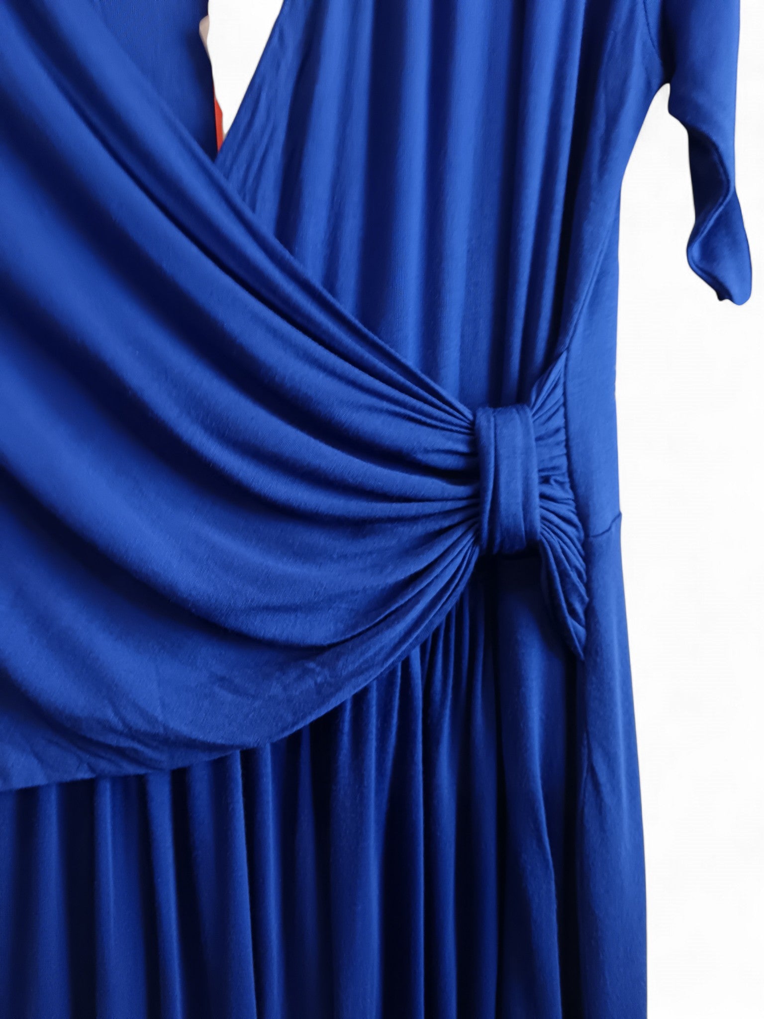 Close up image for Pure Collection Royal Blue Jersey Midi Dress UK 14 - Tags On Womenswear | Pre-loved