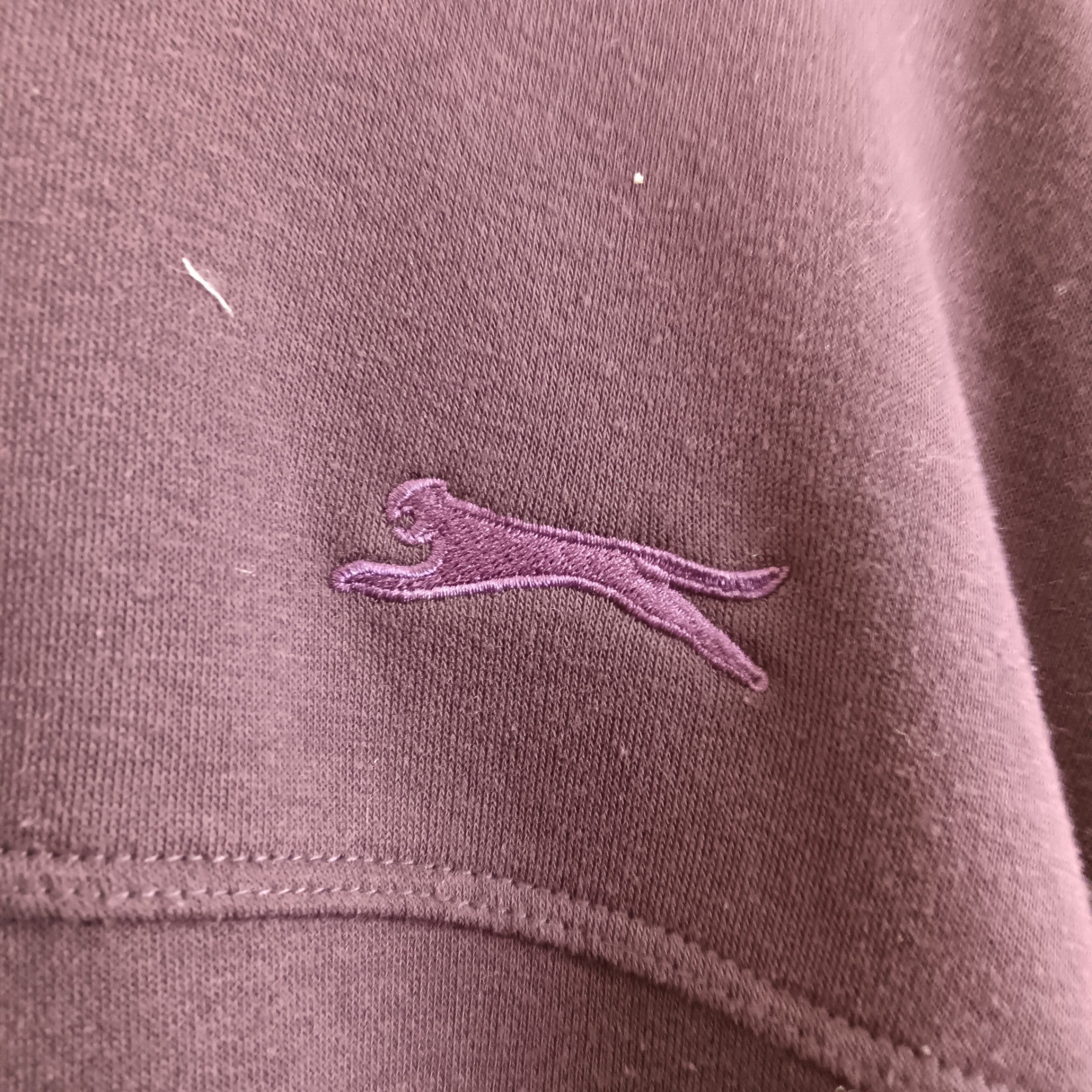Close up image for Slazenger Plum Colour  Men's Casual  Jumper UK Medium - Menswear | Pre-loved