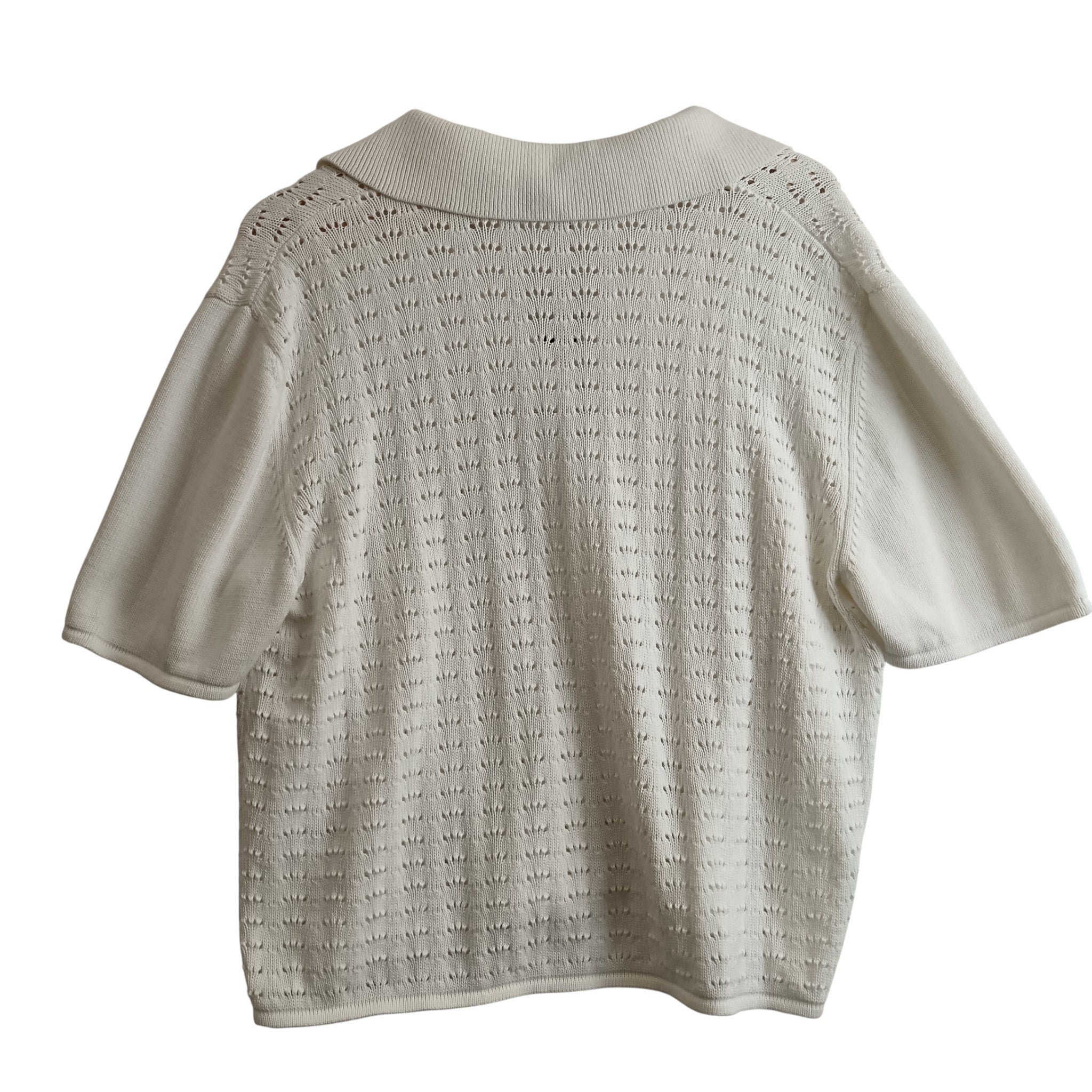 Back image for Great Plains Ladies Knitted White Top Collared UK Large -Tags On - Womenswear | Pre-loved