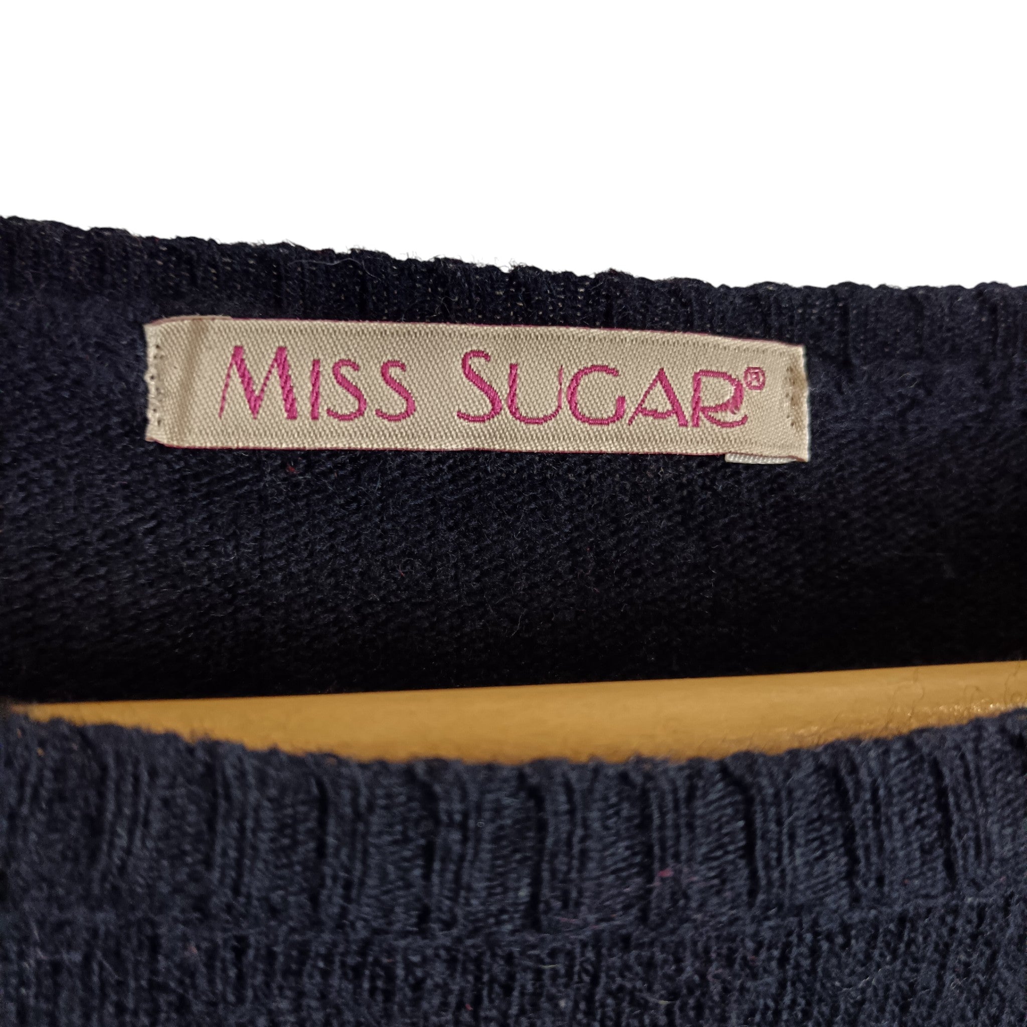 Brand label image for Miss Sugar Cashmere - Merino Wool Navy Blue Ladies Jumper UK X-Large - Womenswear | Pre-loved