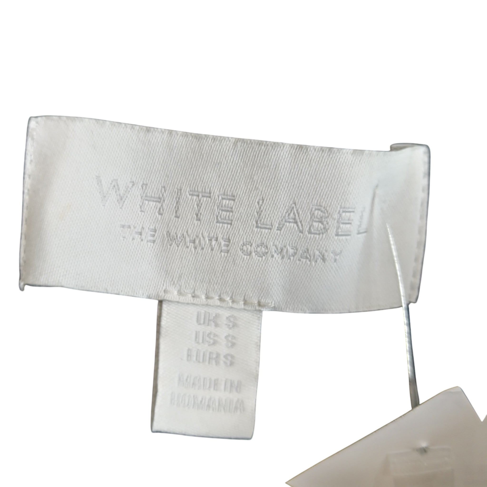 Brand label image for White Label The White Company Ladies Mid Length Black Coat UK Small - Womenswear | Pre-loved