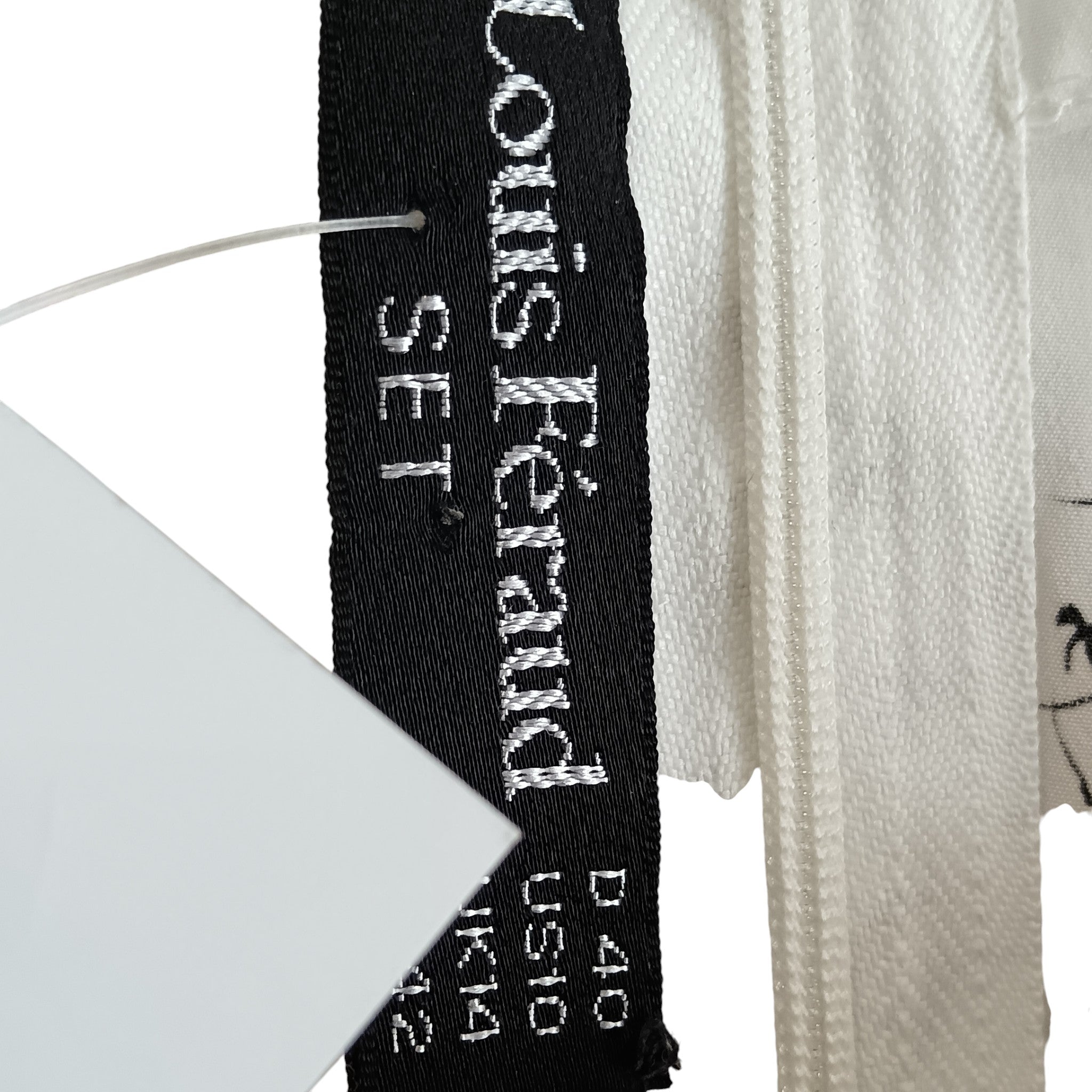 Brand label image for Louis Feraud White Sleeved Ladies White Botanical Print  Blouse UK 14 -Womenswear | Pre-loved