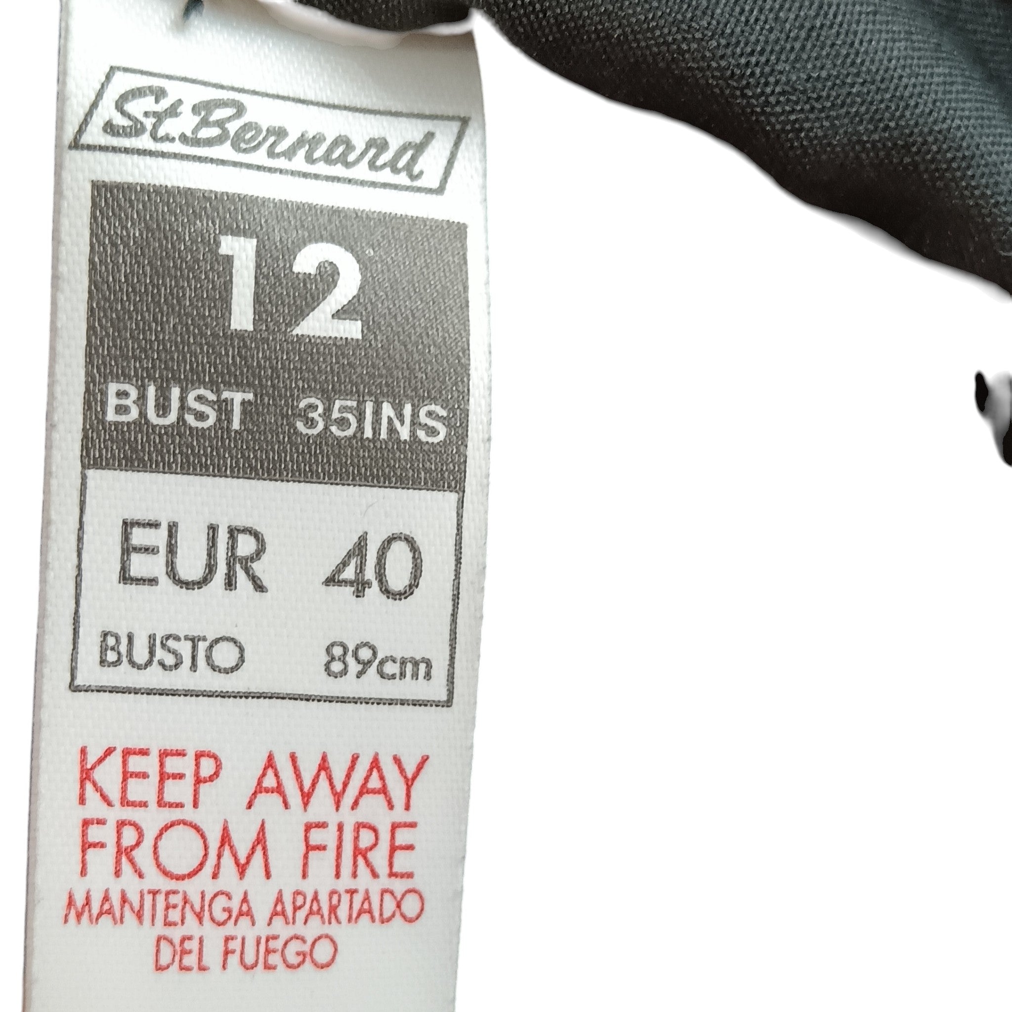 Wash label image for Classic Night St. Bernard Black Sequined Ladies Jacket UK 12 - Womenswear | Pre-loved