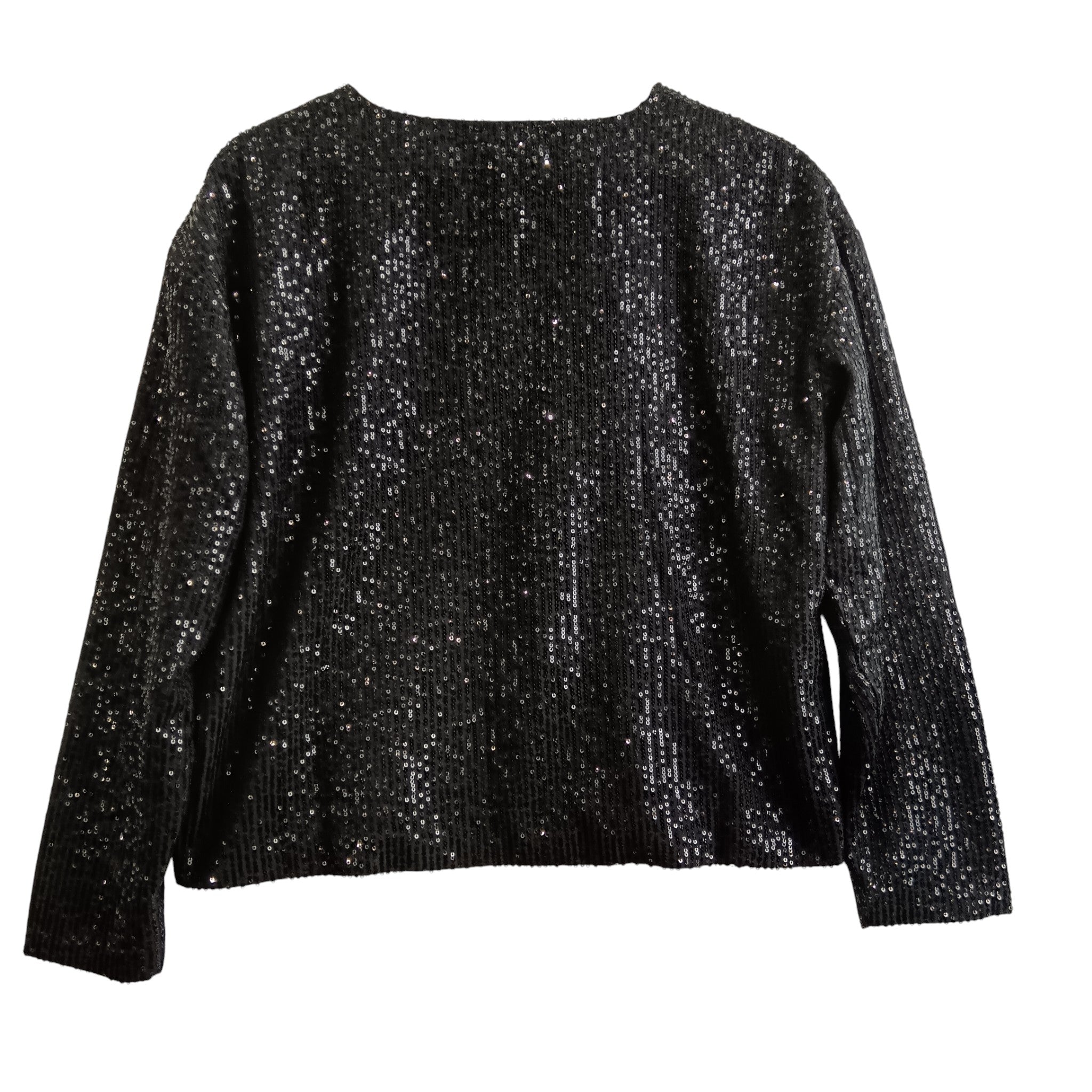 Back image for NEXT Black Sequined Ladies Jacket UK Medium Tags On  - Womenswear | Pre-loved