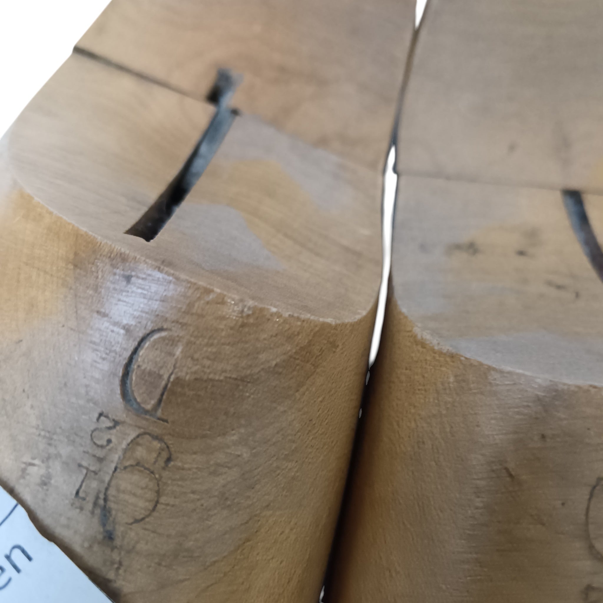 Close up image for Antique Vintage Wooden Shoe Trees Stretcher Adjustable  Size Large UK 12 EU 45  | Pre-loved