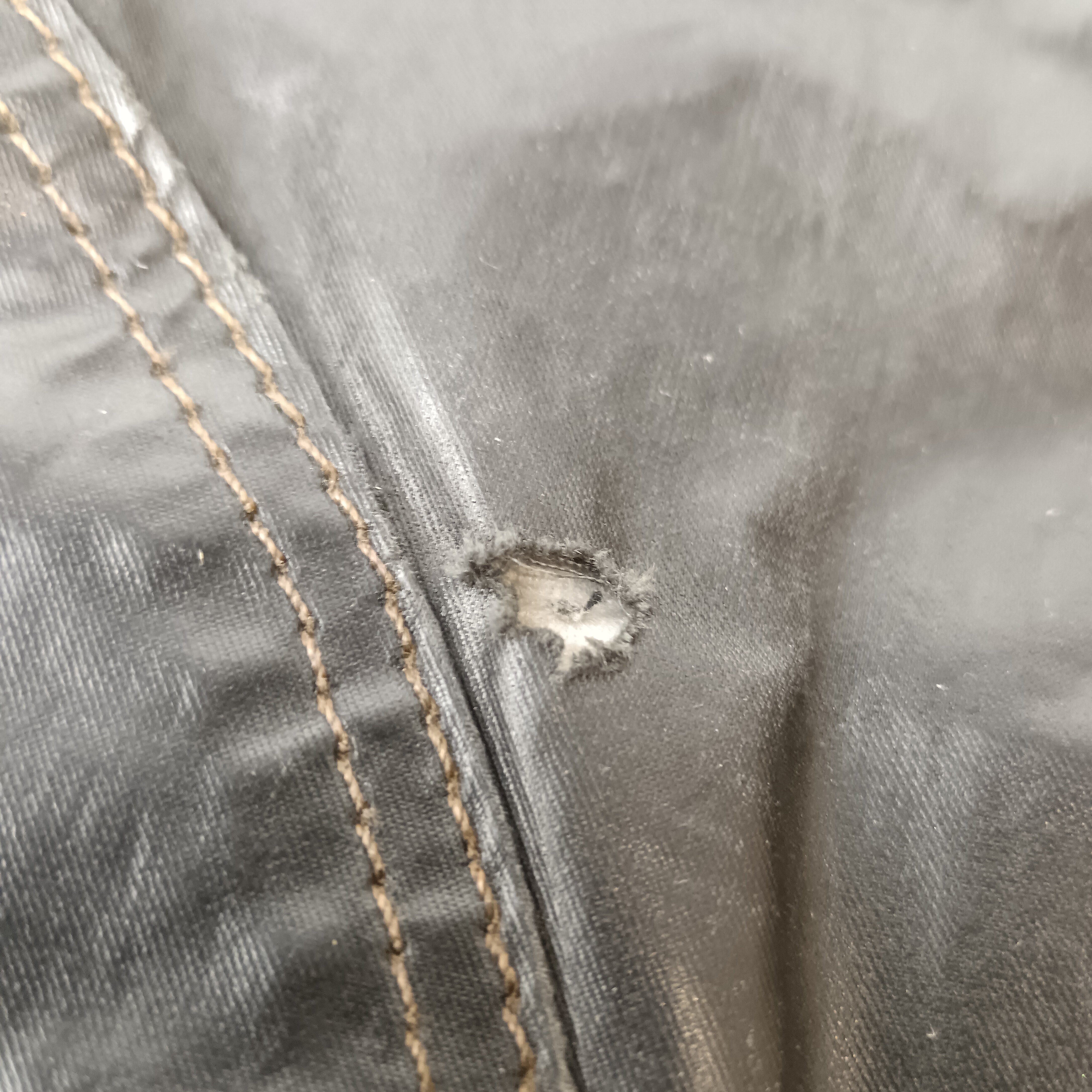 Condition image for Vintage Belstaff  Cotton Leather Messenger Bag - Antique Brown Black -  Menswear | Pre-loved