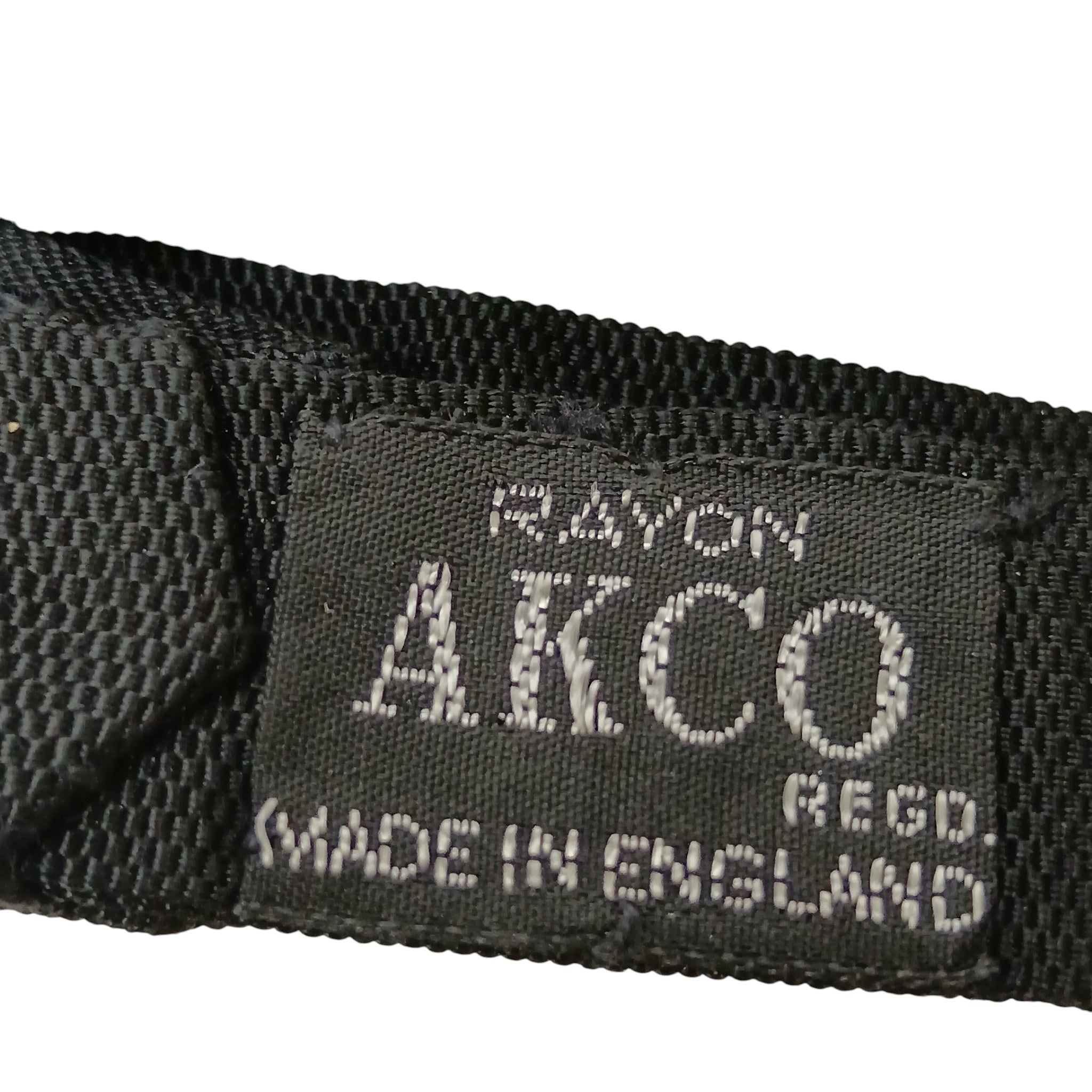 Label image for Vintage AKCO  Black Rayon  LUXURY Pre-tied Bow Dress Tie In Original Packaging - Menswear | Pre-loved