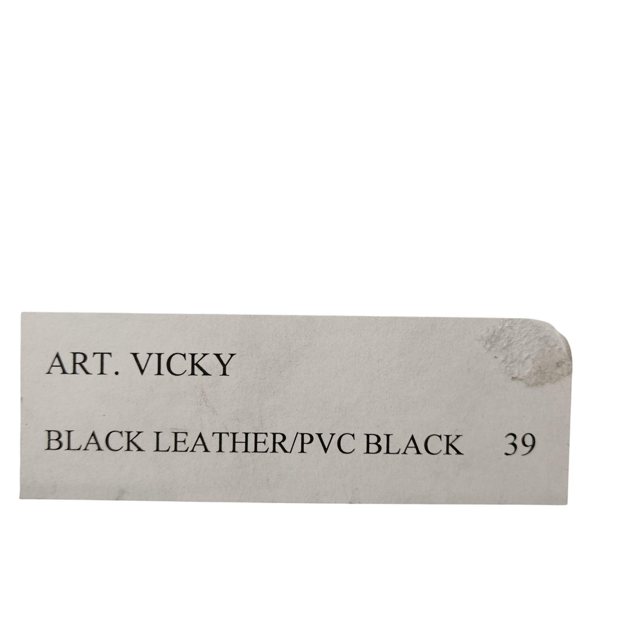 Product info label image for Sage Wilson Vicky Black Leather PVC Women's Boots Size 39  Fold-Over Cuff BNWT-  Womenswear | Pre-loved