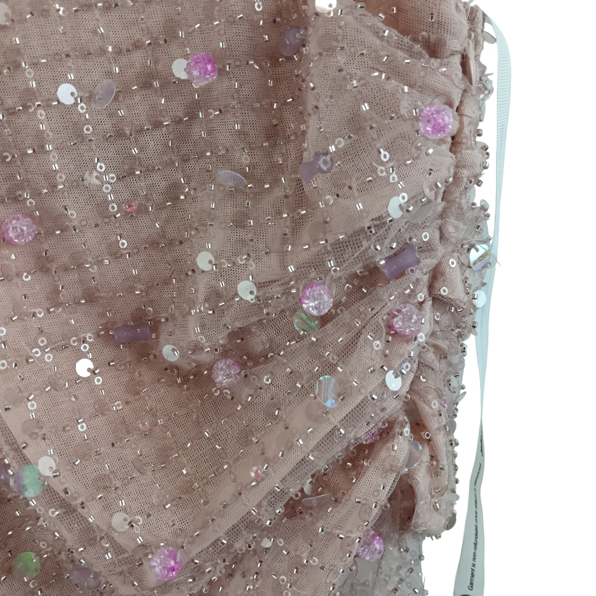 Close up image for Jaded London Pink Stellar Sequined Ladies Maxi Dress UK 10 - Tags On - Womenswear | Pre-loved
