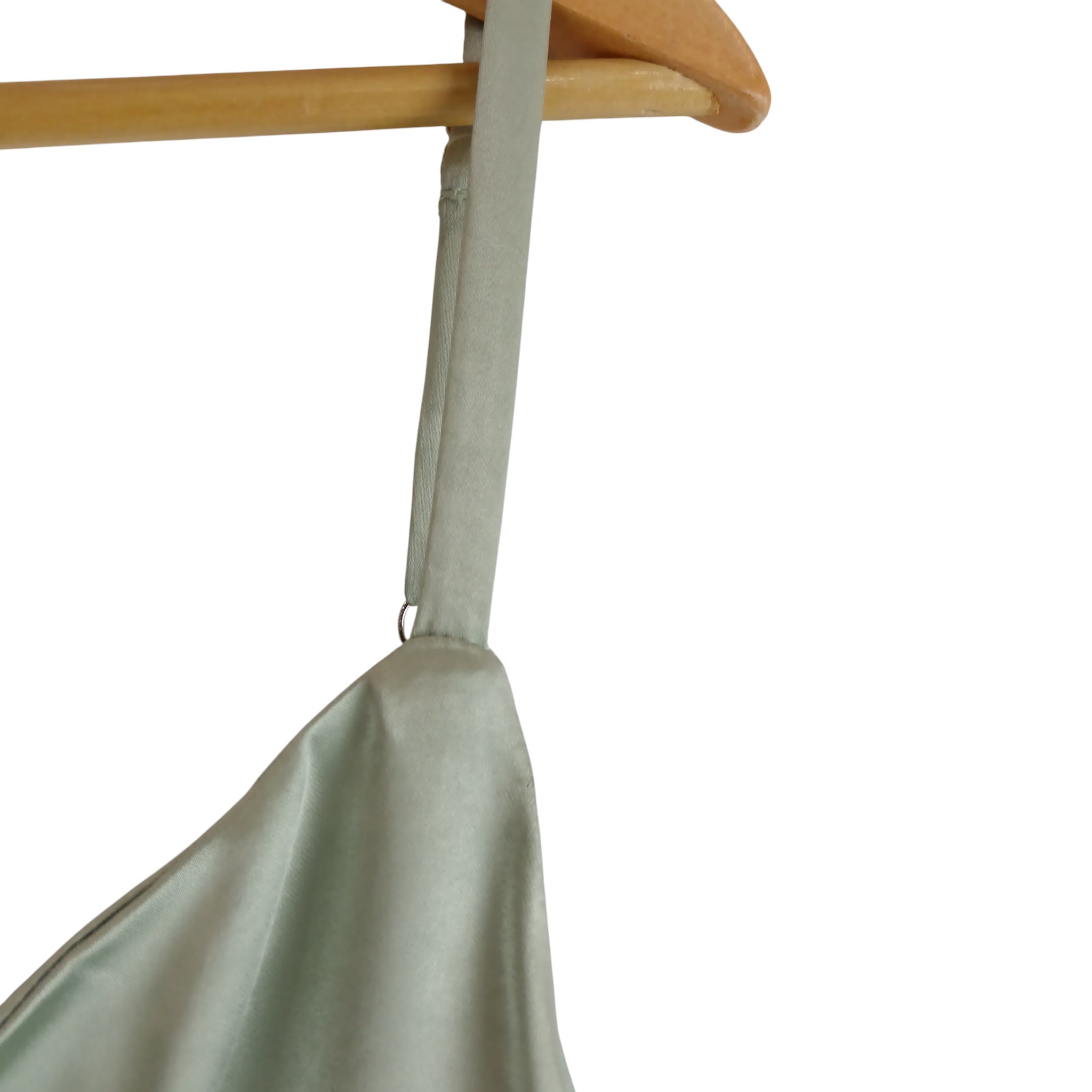 Close up image for Pretty Lavish Keisha Maxi Dress Sage Green Polyester Adjustable Strap UK 10 - Womenswear | Pre-loved