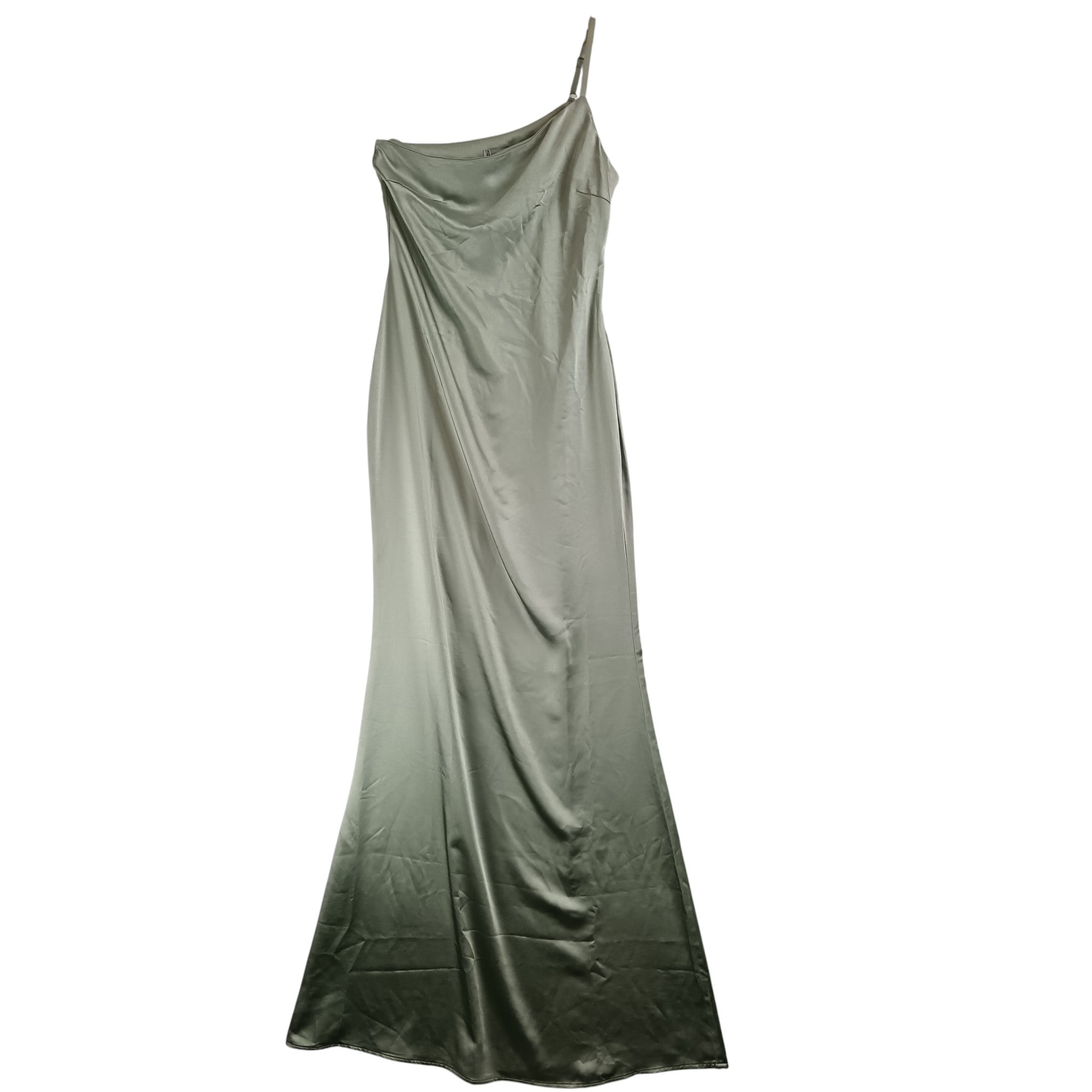 Front image for Pretty Lavish Keisha Maxi Dress Sage Green Polyester Adjustable Strap UK 8 - Womenswear | Pre-loved