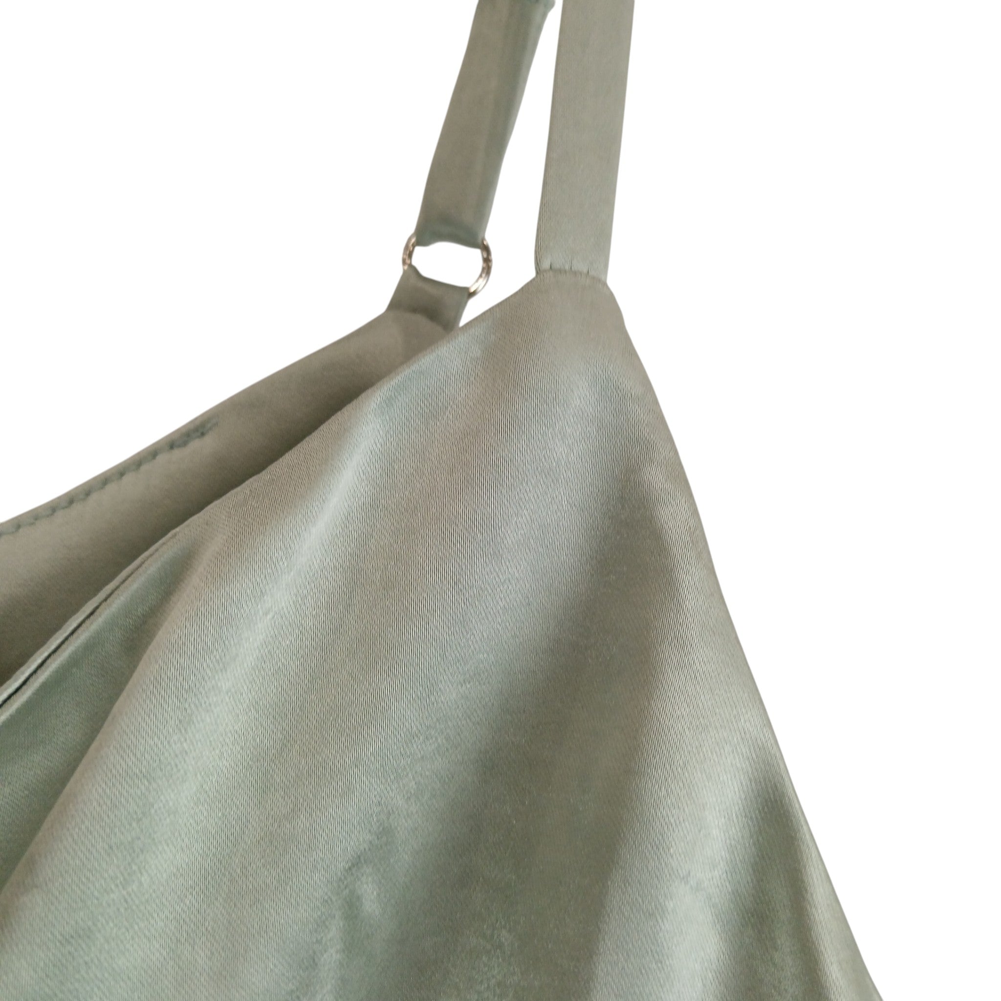 Close up image for Pretty Lavish Keisha Maxi Dress Sage Green Polyester Adjustable Strap UK 8 - Womenswear | Pre-loved