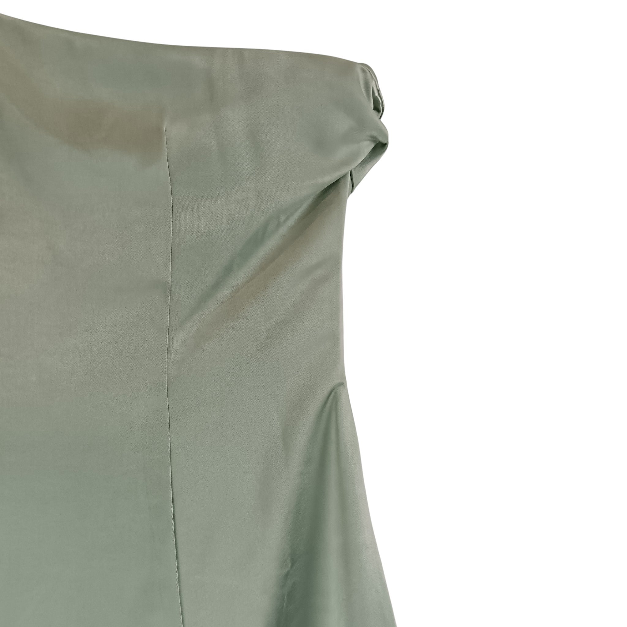 Close up image for Pretty Lavish Keisha Maxi Dress Sage Green Polyester Adjustable Strap UK 10 - Womenswear | Pre-loved