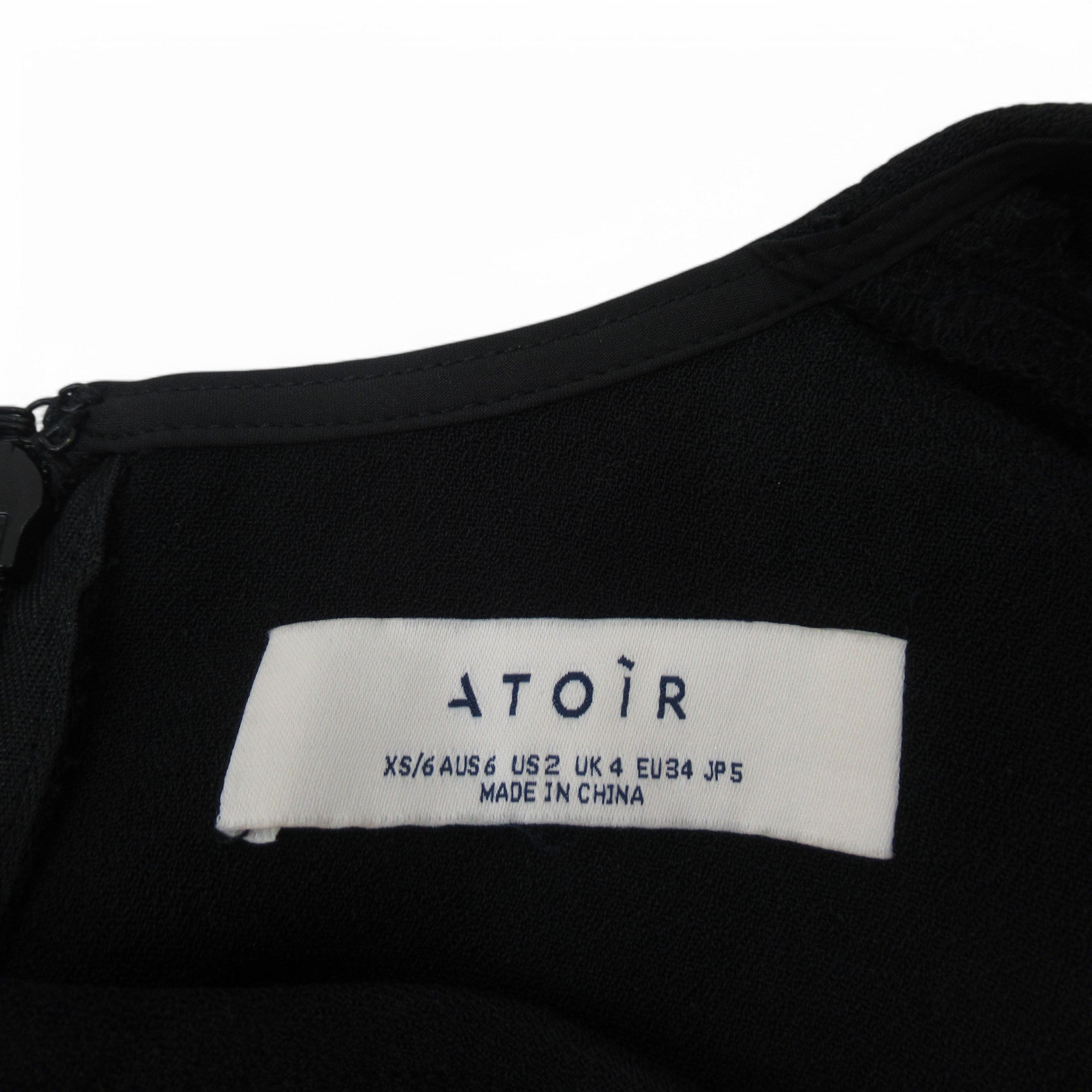 brand label image for Atoir Bow Detail Dress UK 4 Black Womenswear | Preloved